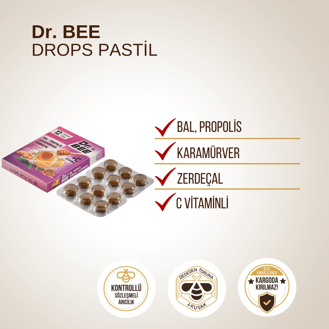3'lü Dr. Bee Drops Pastil Paketi
