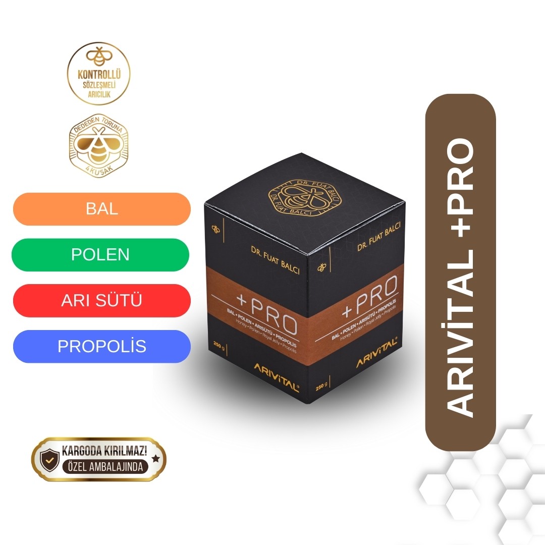 Arıvital +Pro (Bal, Polen, Arı Sütü, Propolis)250gr