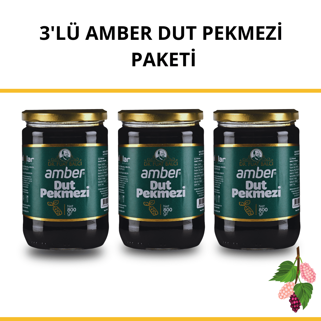 3'lü Amber Dut Pekmezi Paketi