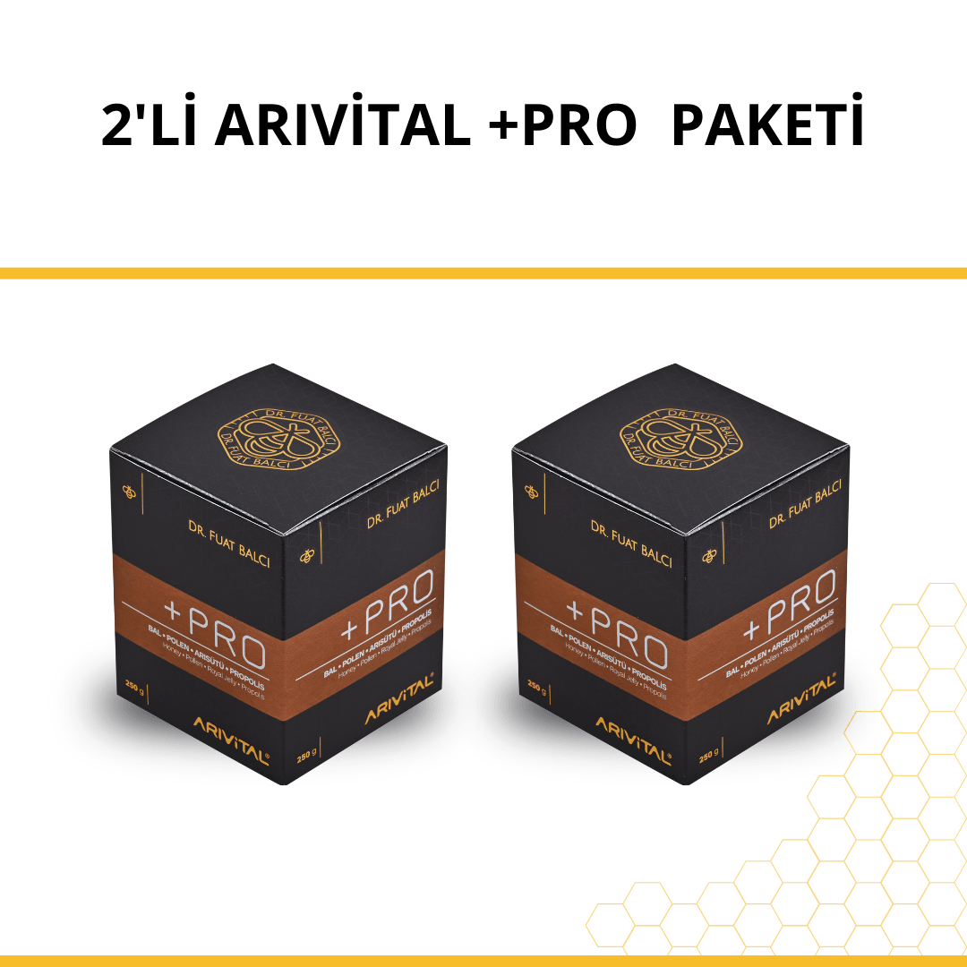 2'li Arıvital +Pro (Bal, Polen, Arı Sütü, Propolis) Paketi