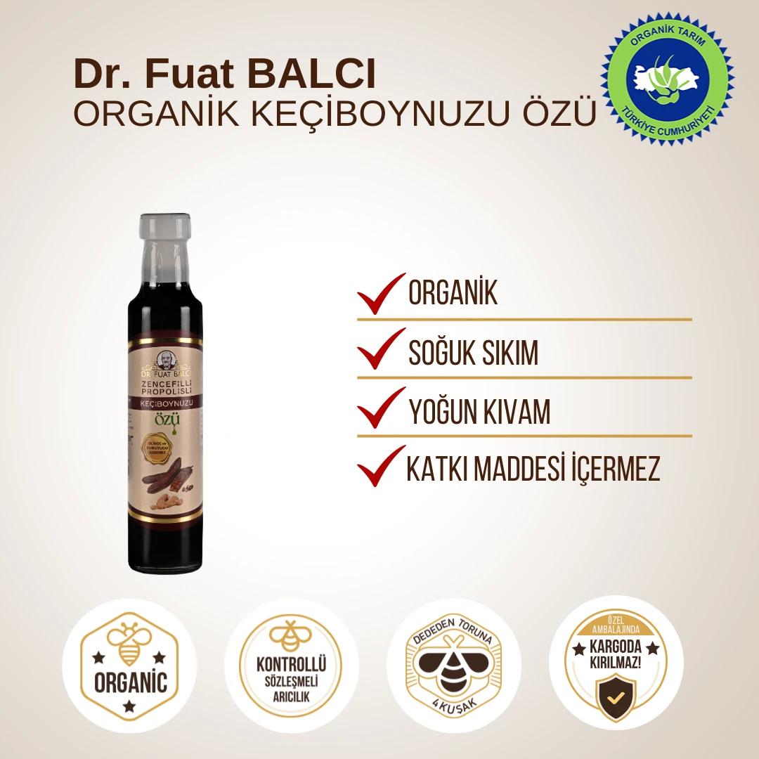 Dr.Fuat Balcı Organik Keçiboynuzu Özü 340gr