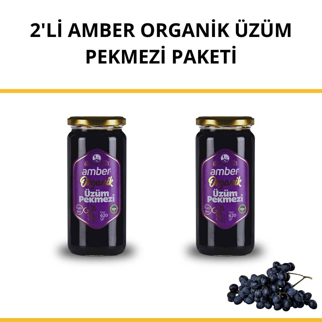 2'li Amber Organik Üzüm Pekmezi Paketi