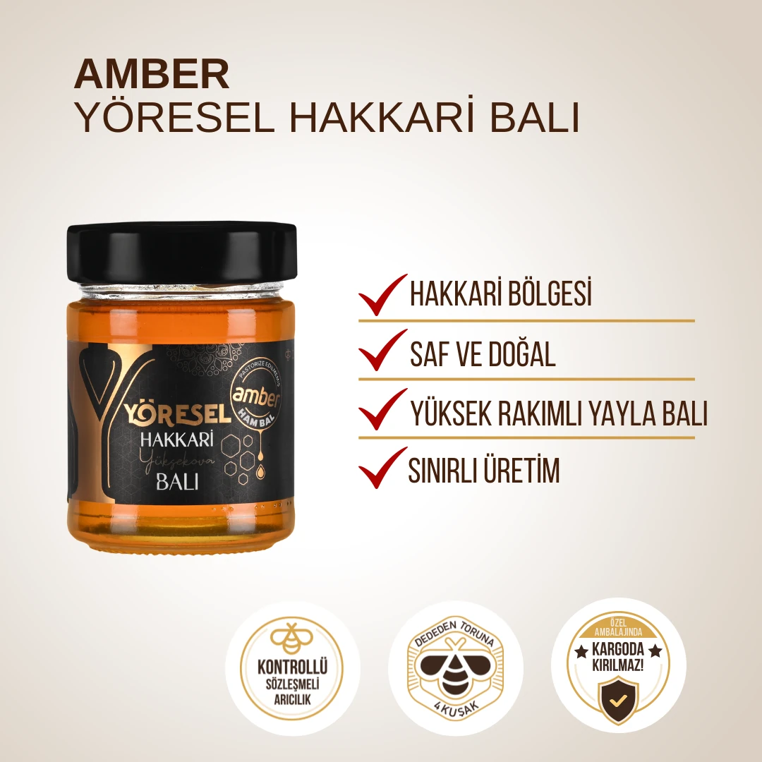 Amber Yöresel Hakkari Balı 350gr
