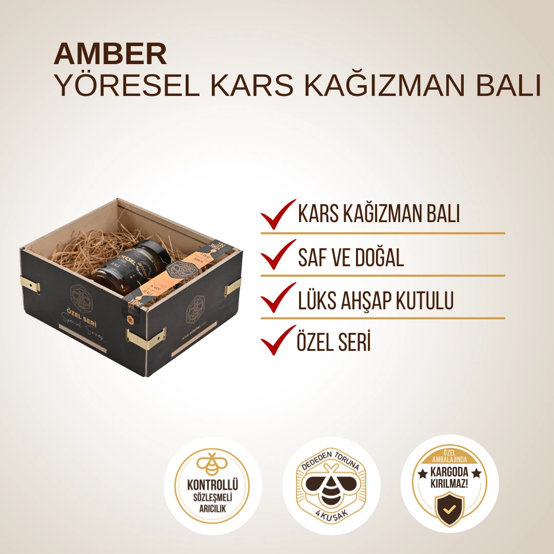 Amber Yöresel Kars Kağızman Balı 350gr