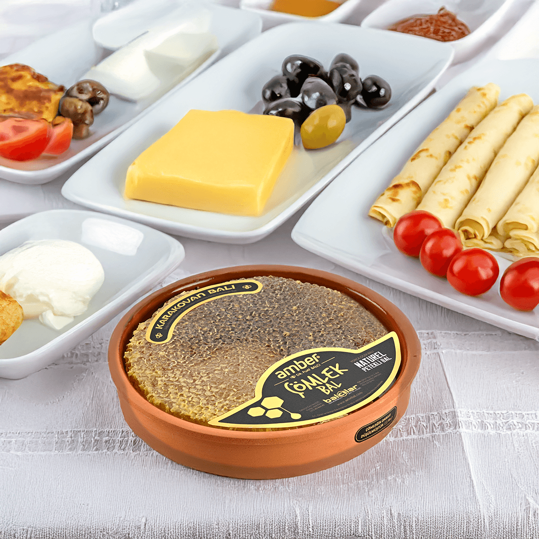 Amber Naturel Petekli Çömlek Bal 1000 gr