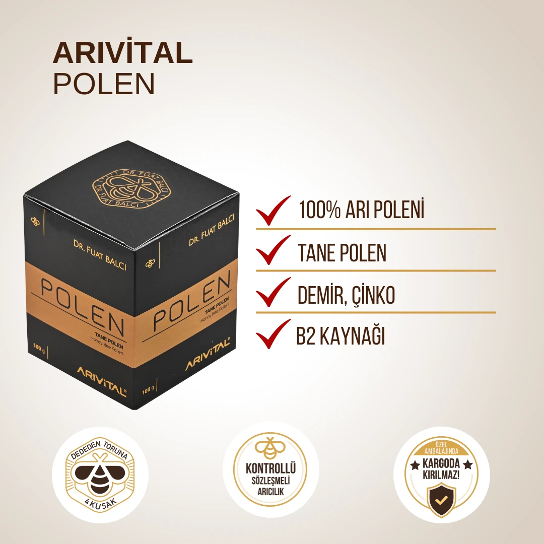 3'lü Arıvital Polen Paketi