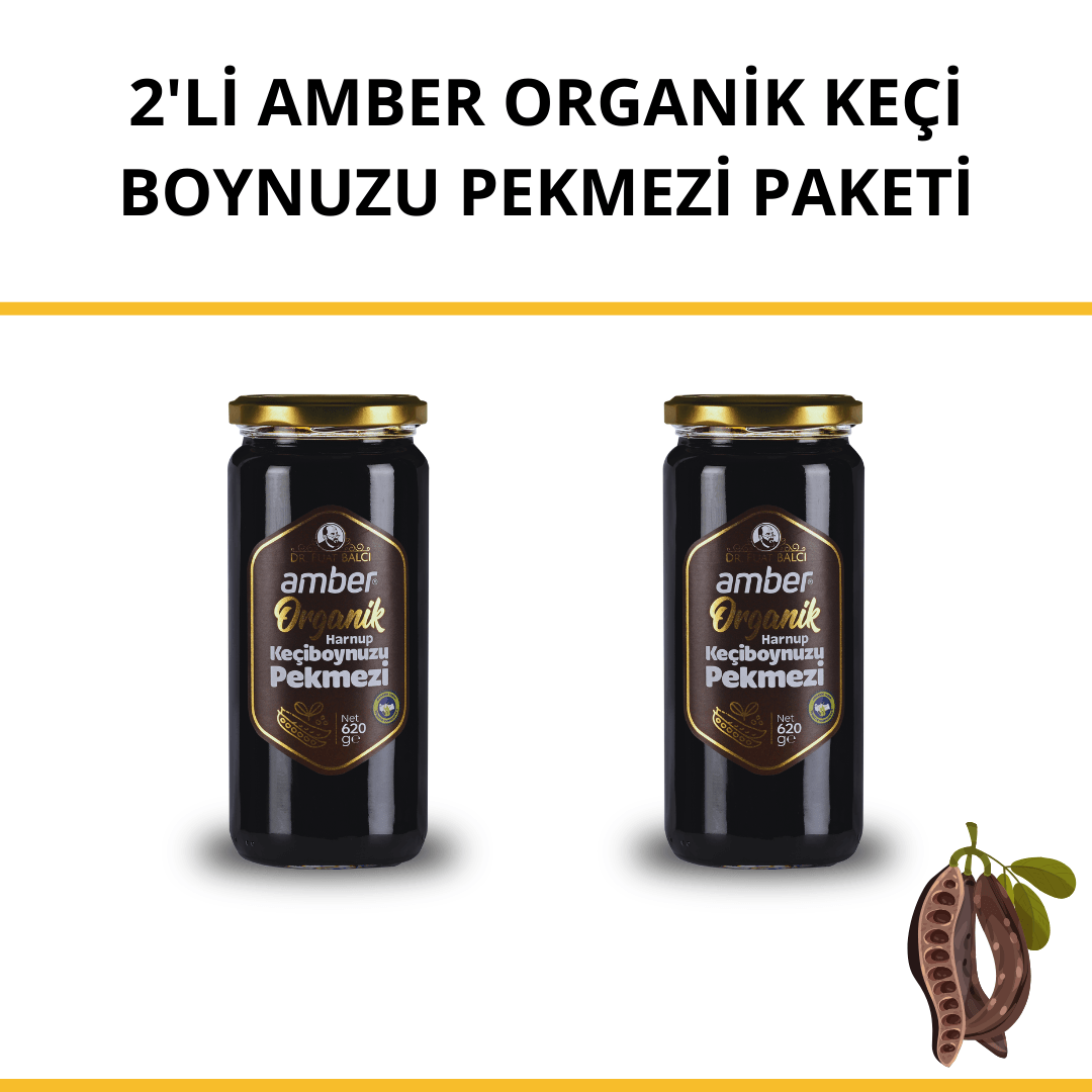 2'li Amber Organik Keçi Boynuzu Pekmezi Paketi