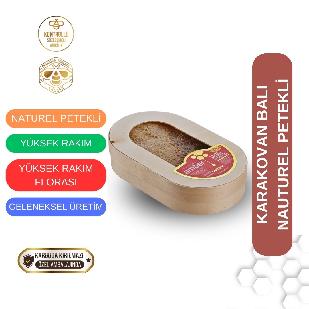 Karakovan Balı Naturel Petekli Yarım 750gr(±50gr)