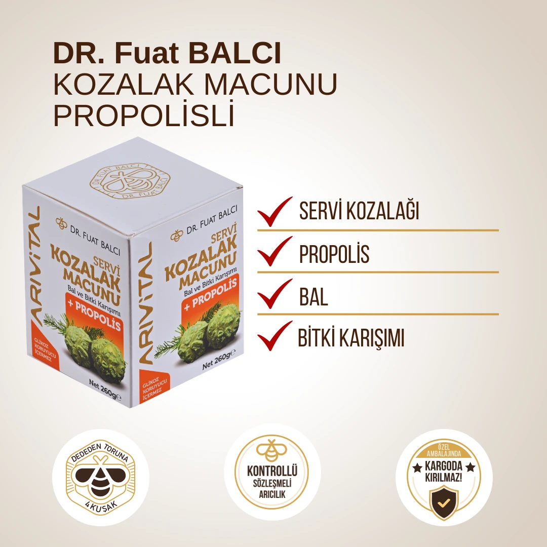 Dr. Fuat Balcı Servi Kozalak Macunu (Propolisli) 260 gr