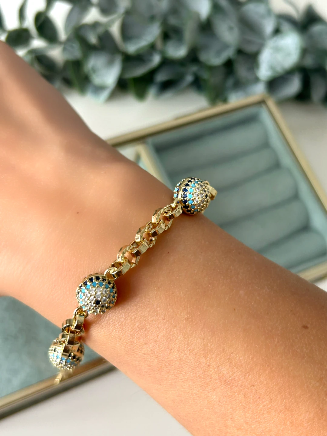 Topçuk Nazar Boncuğu Özel Seri Bileklik