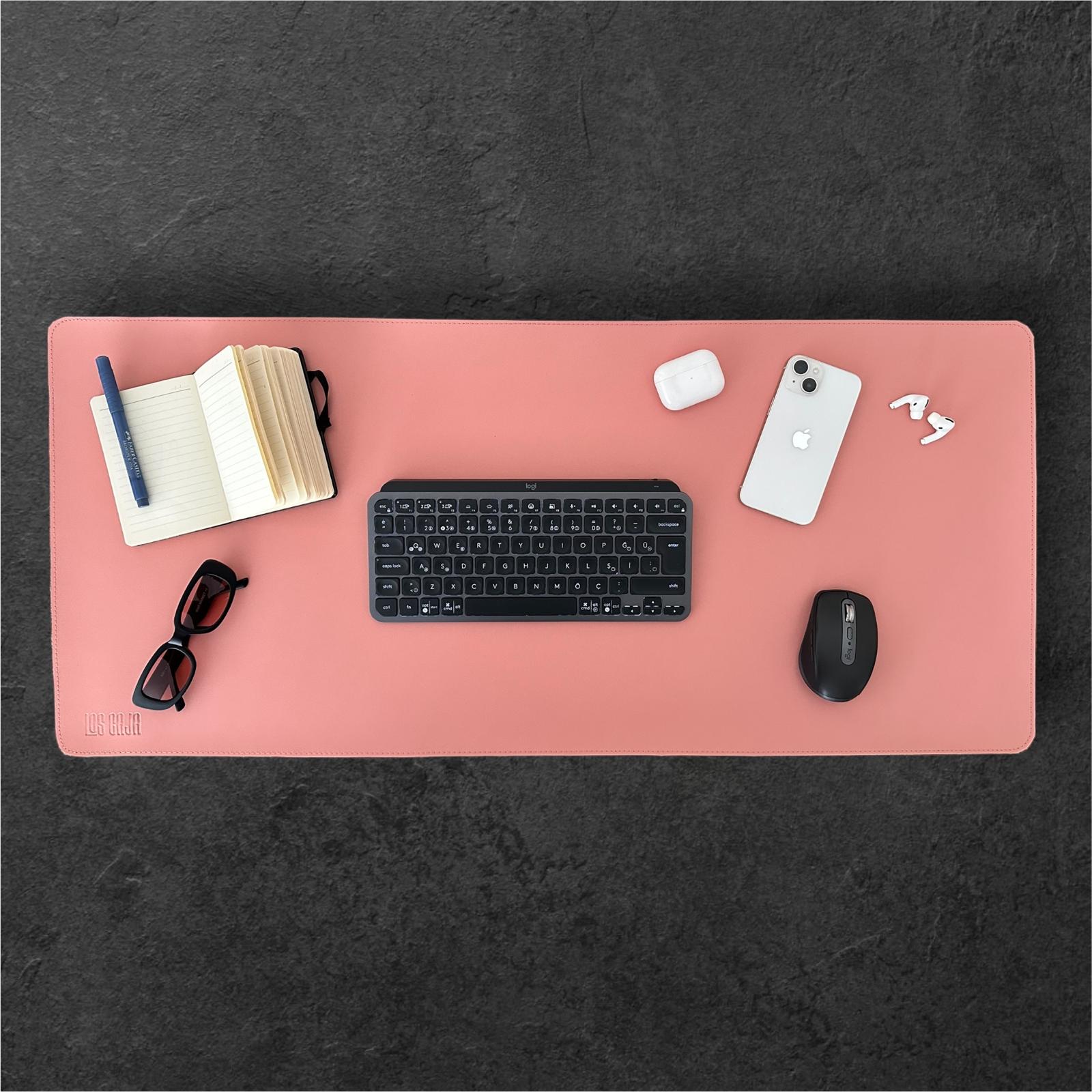 Premium Kaymaz Deri Mousepad Ve Klavye Altlığı