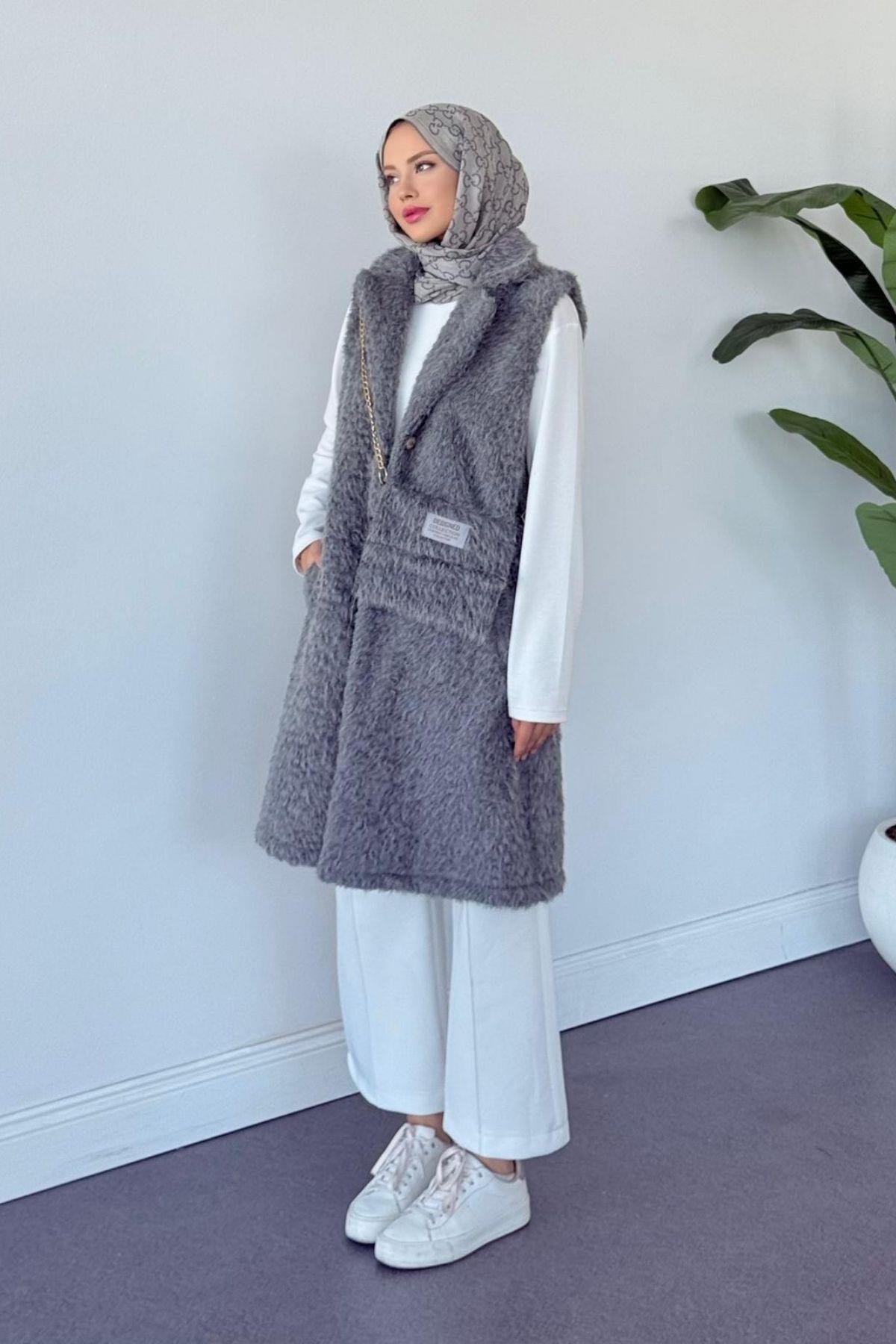 ÇANTALI KÜRK YELEK