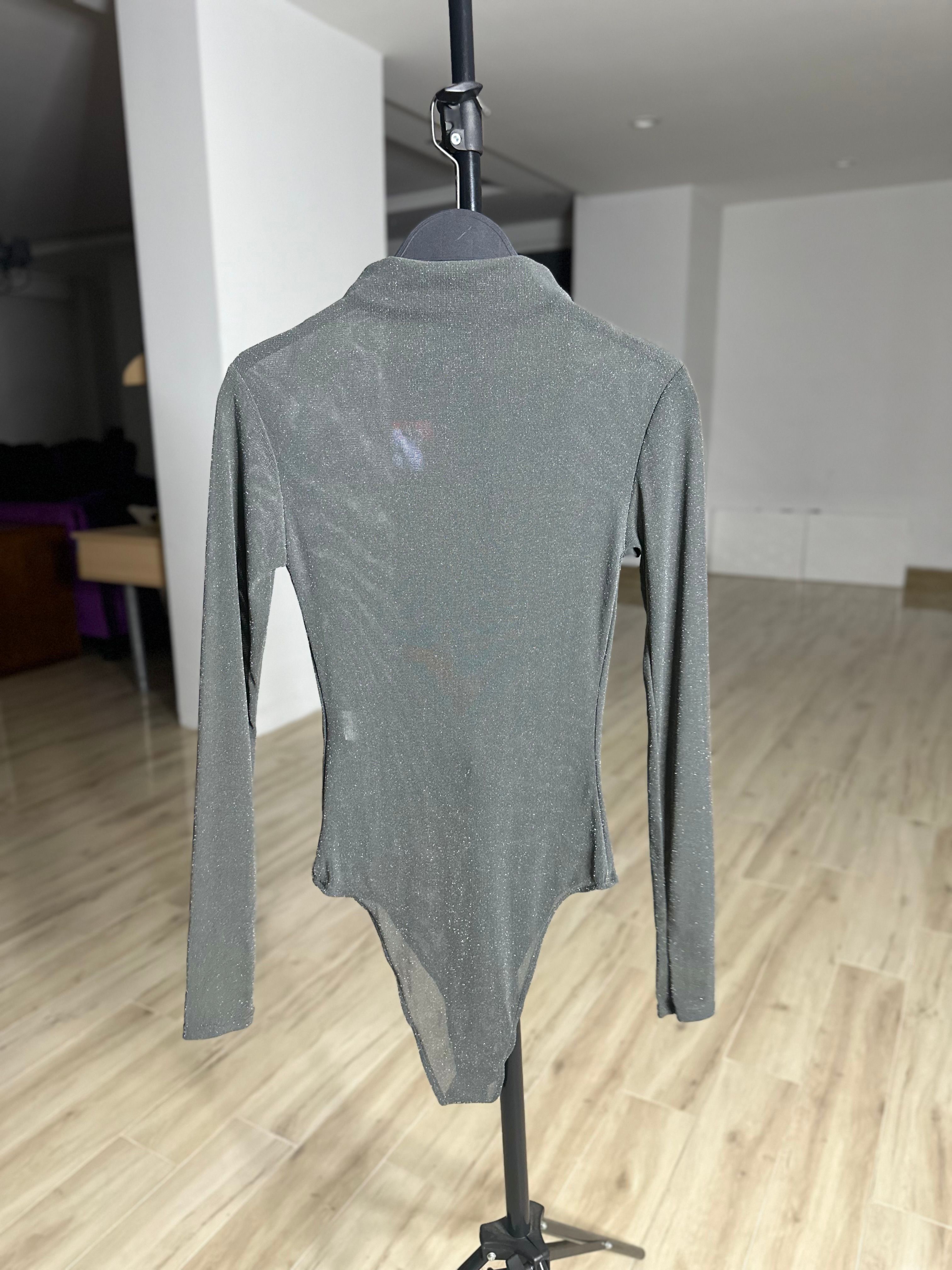 Işıltılı Füme Bodysuit