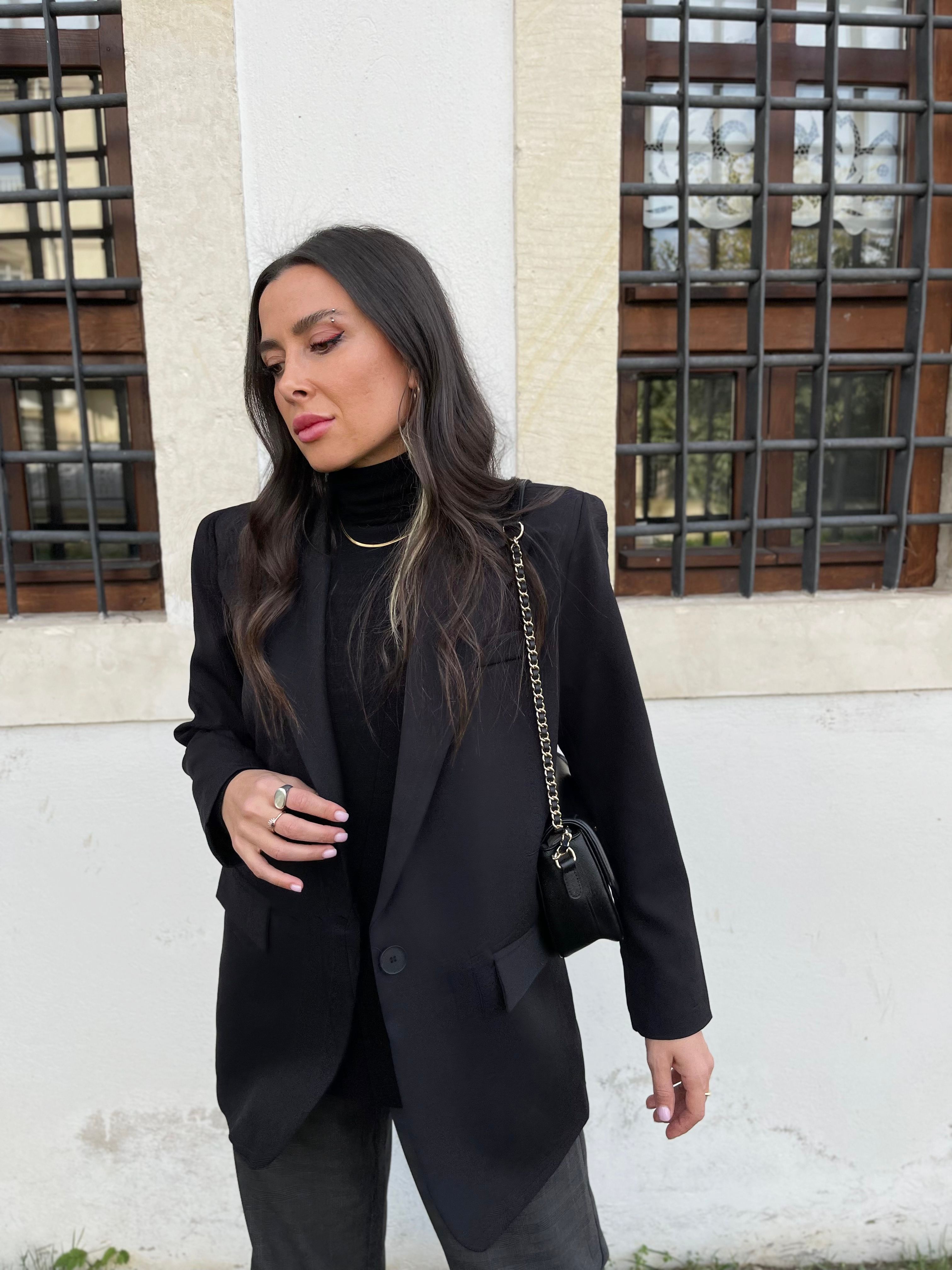 Siyah Blazer Ceket
