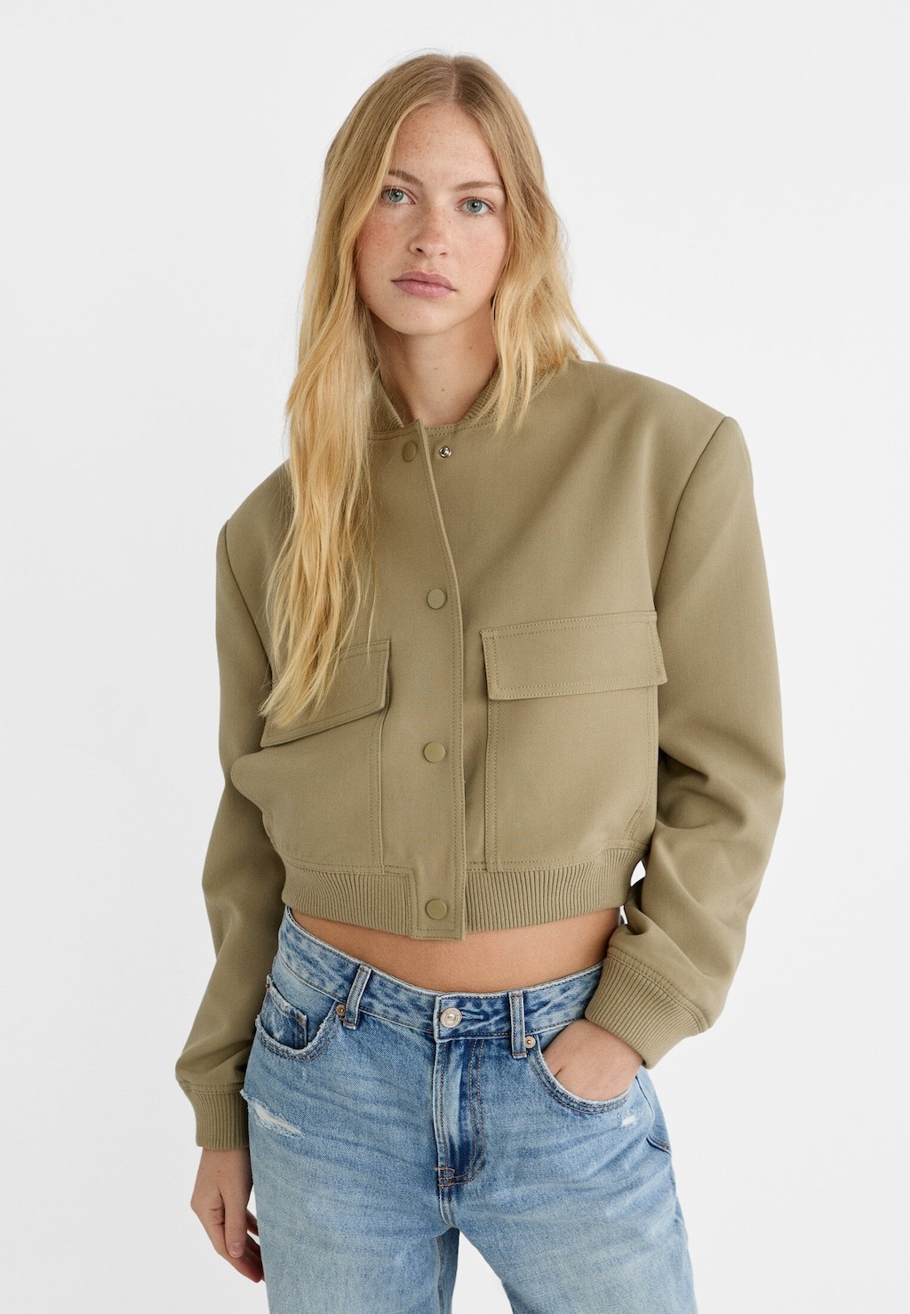 Haki Bomber Ceket