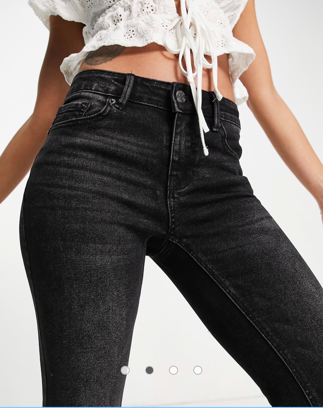 Flare Koyu Antrasit Jean