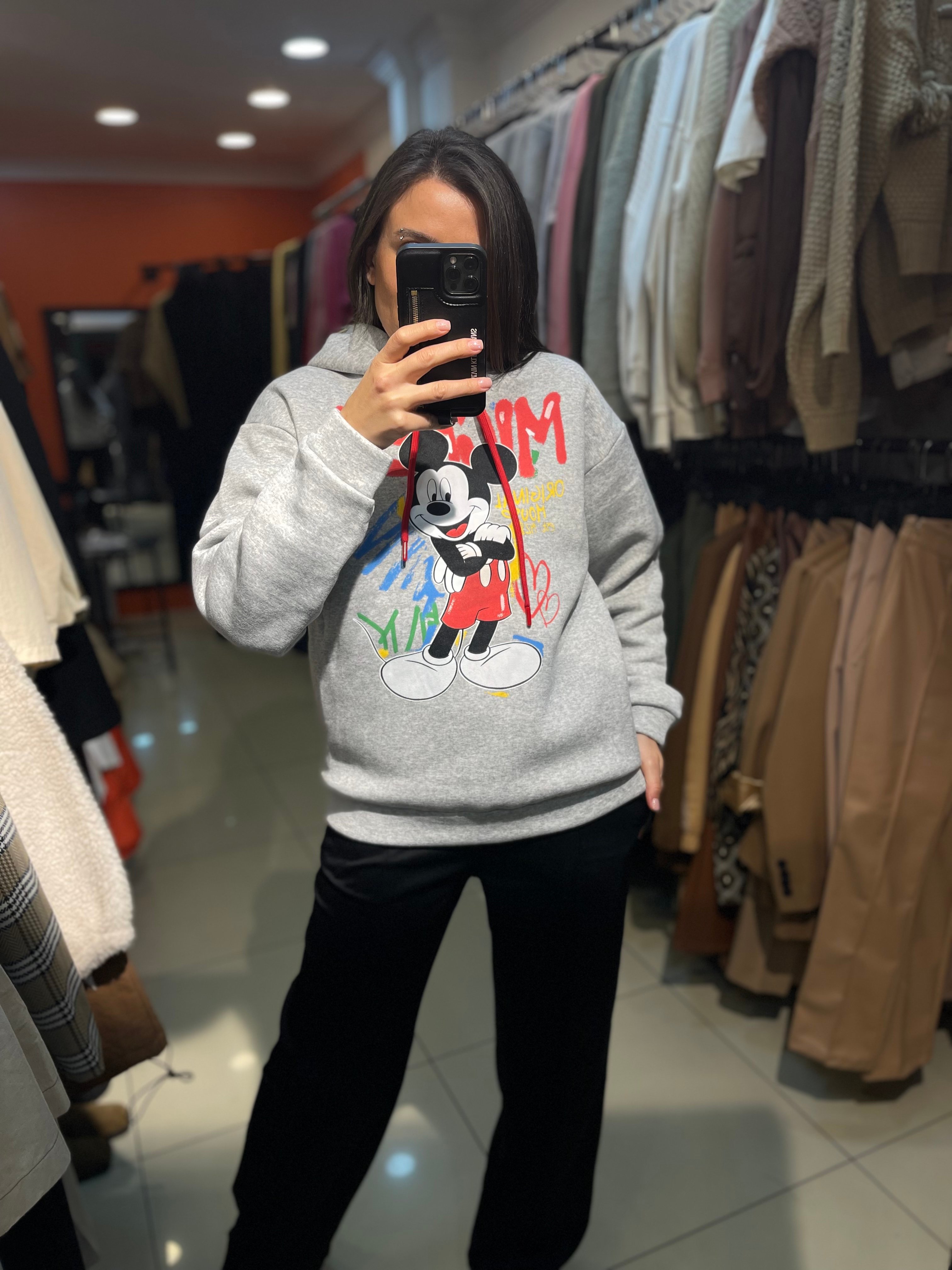 Mickey Mousse Gri Sweatshirt