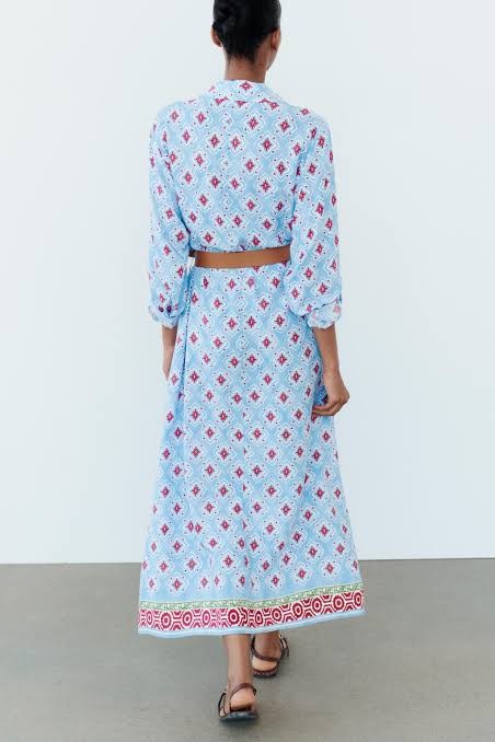 Floral Desenli Günlük Elbise