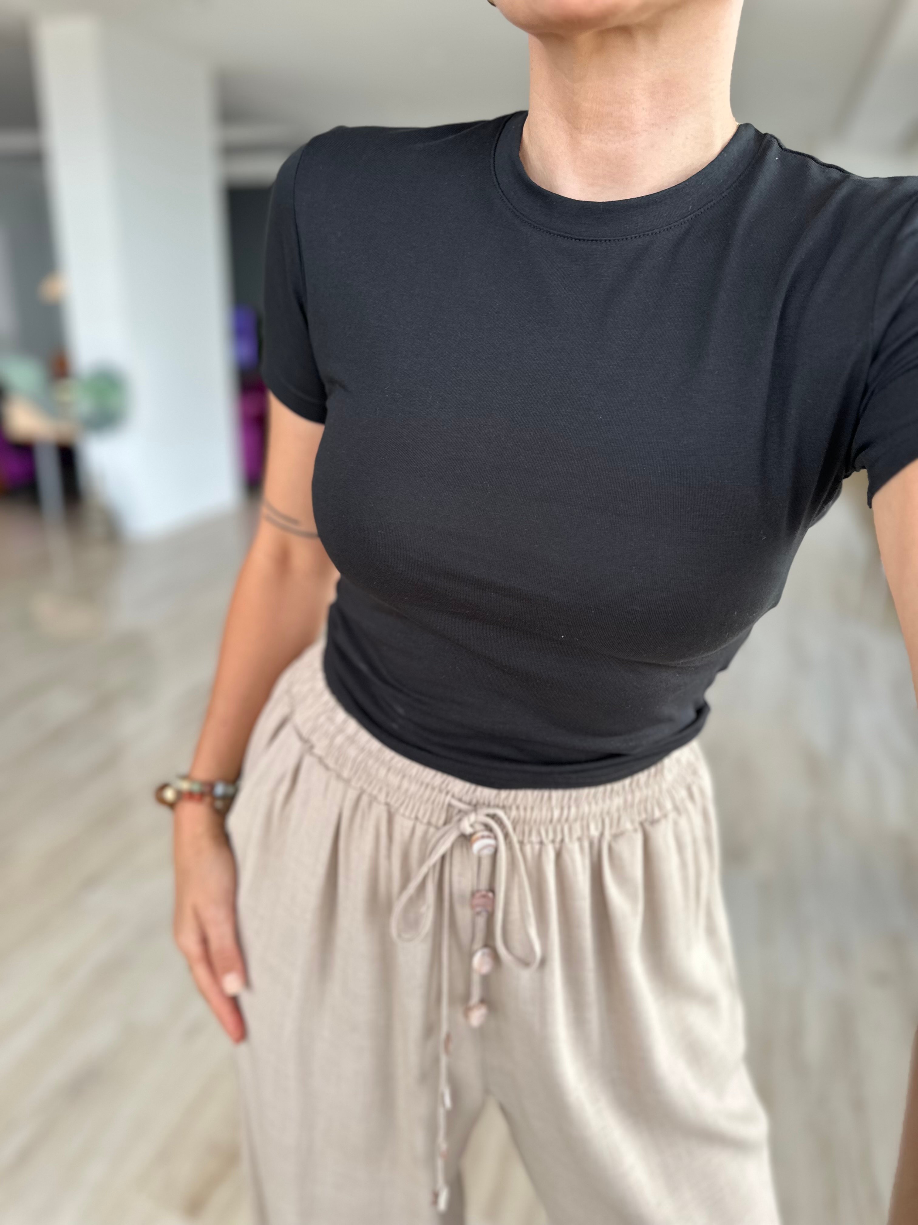 Siyah Slim Fit Body