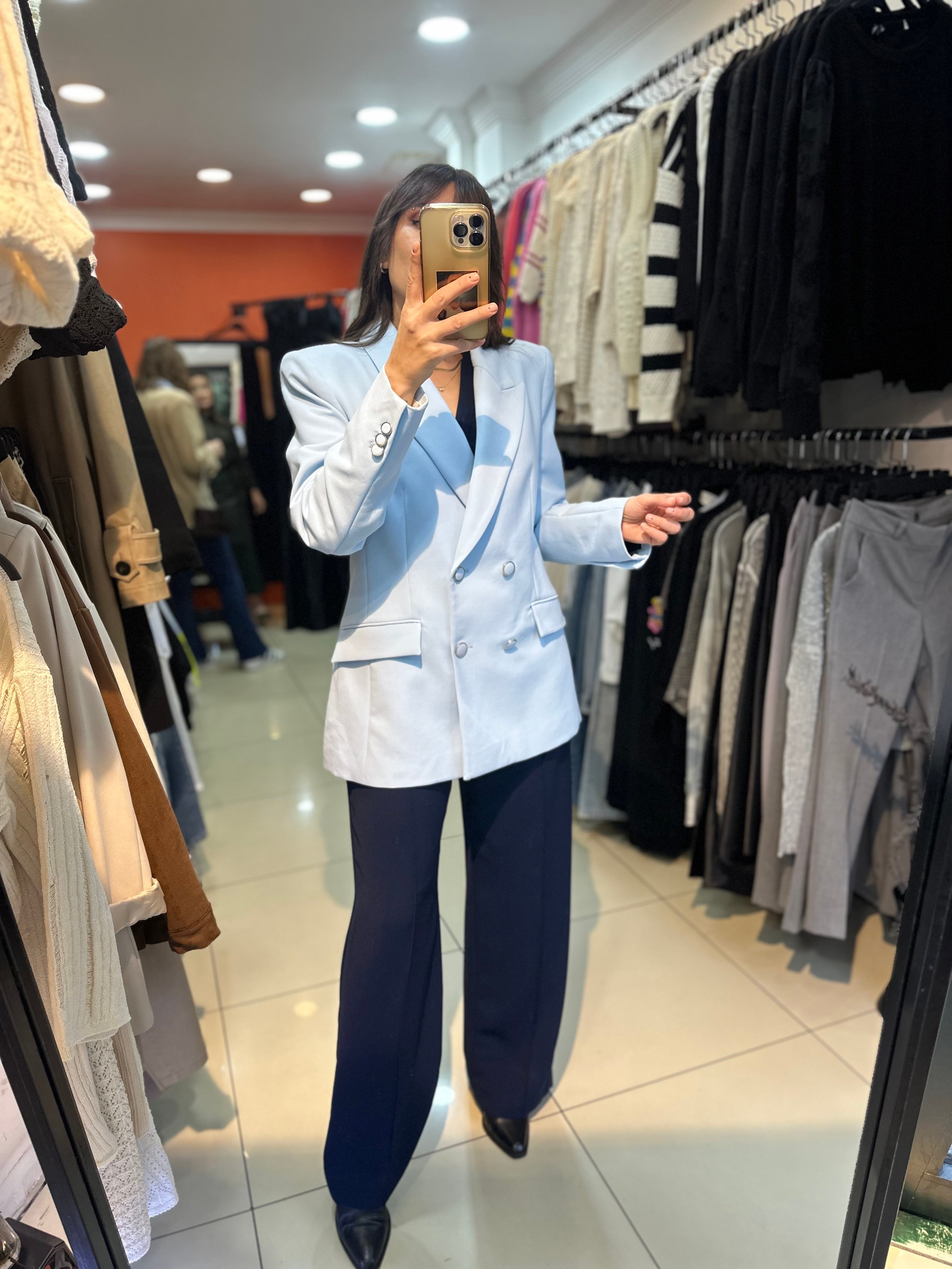 Mavi Blazer Ceket