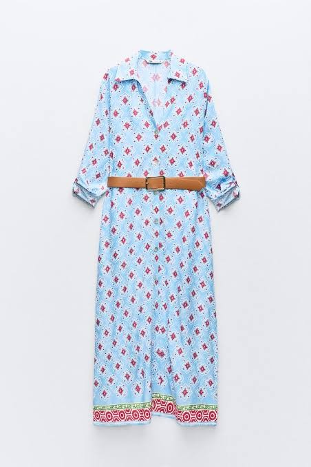 Floral Desenli Günlük Elbise