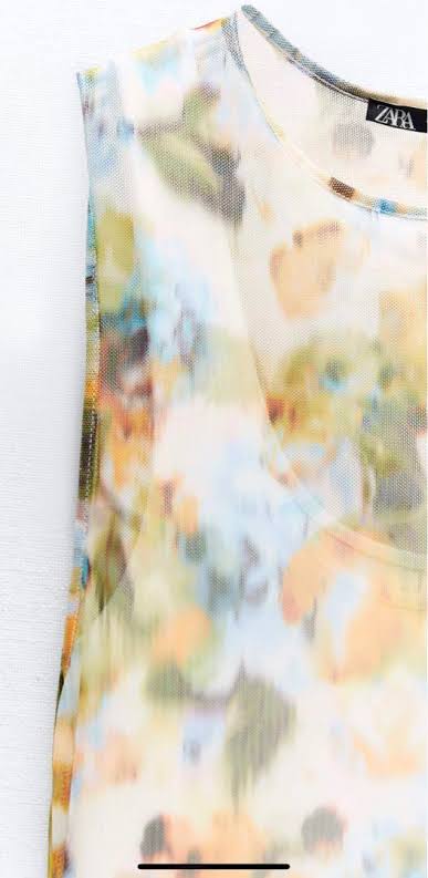 Floral Desenli Uzun Elbise 