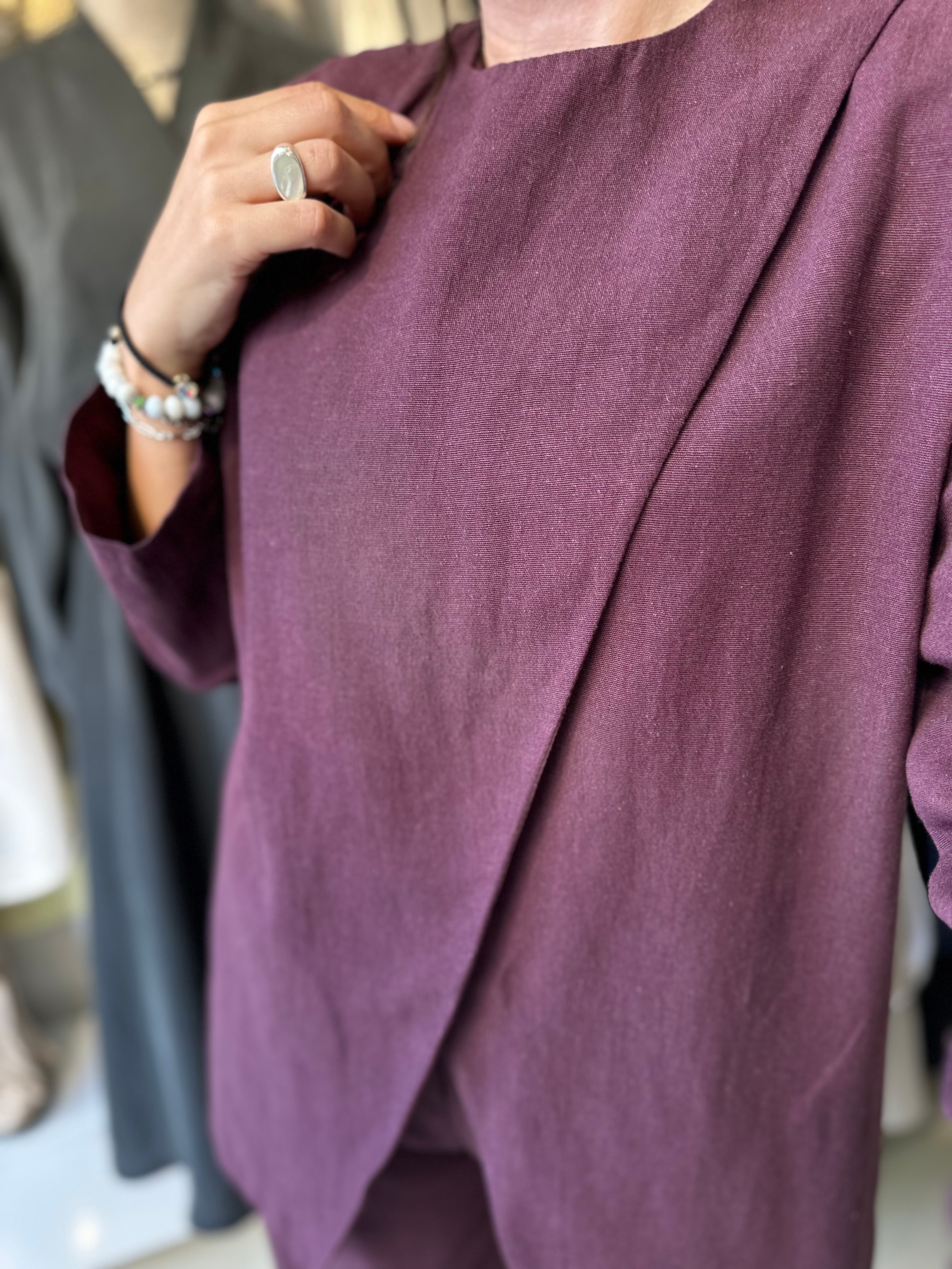 Bordo Ceket Pantolon Takım
