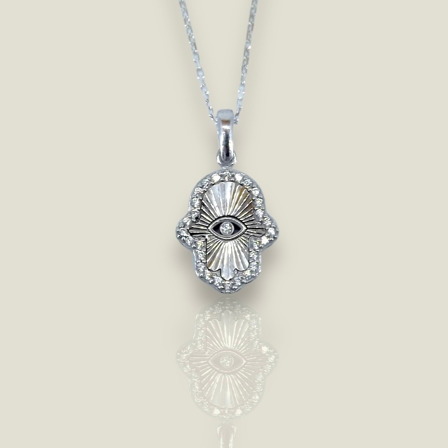 Yansımalı Hamsa Kolye