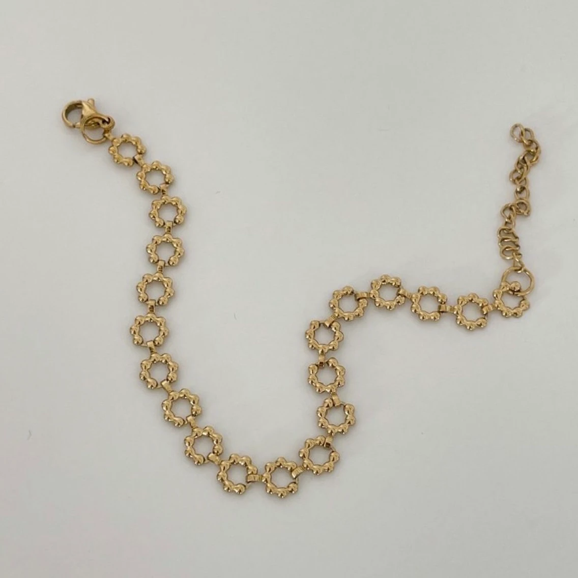 Çelik | Halka sıralı bileklik 