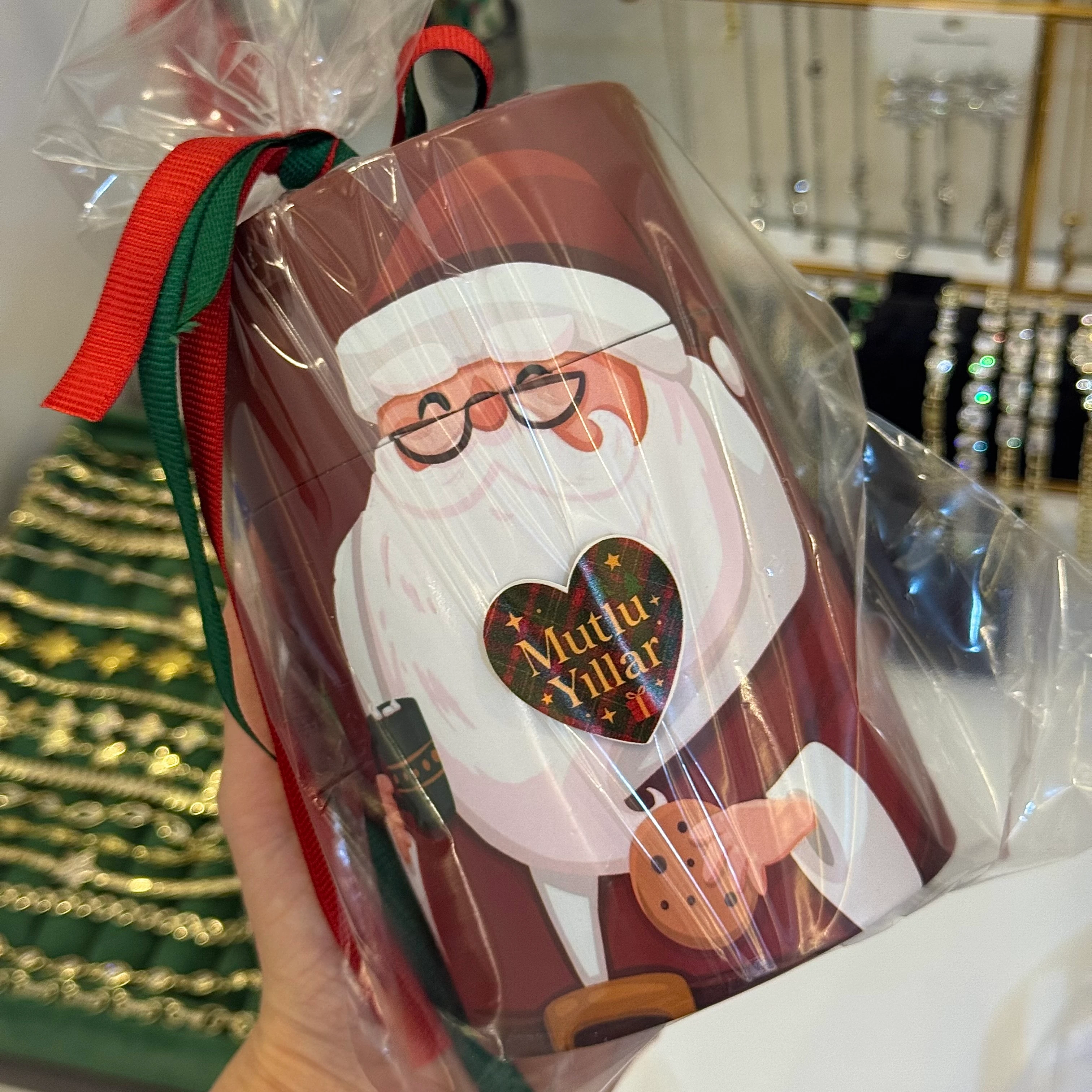 Kırmızı Sürpriz Takı Kutusu | Takı kavanozu ? (Orta boy)