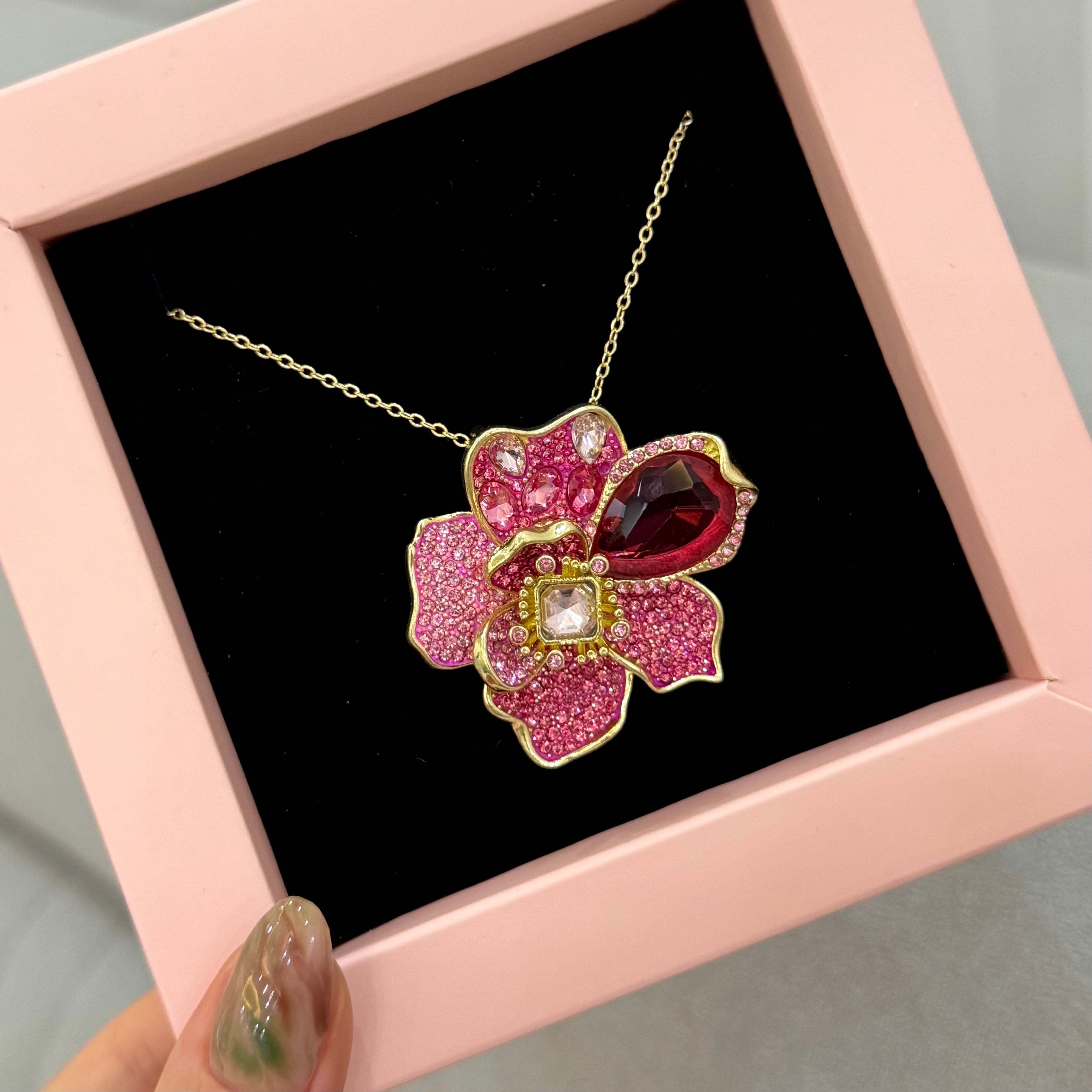 Swarovski |  İdyllia Maxi Pembe Çiçek