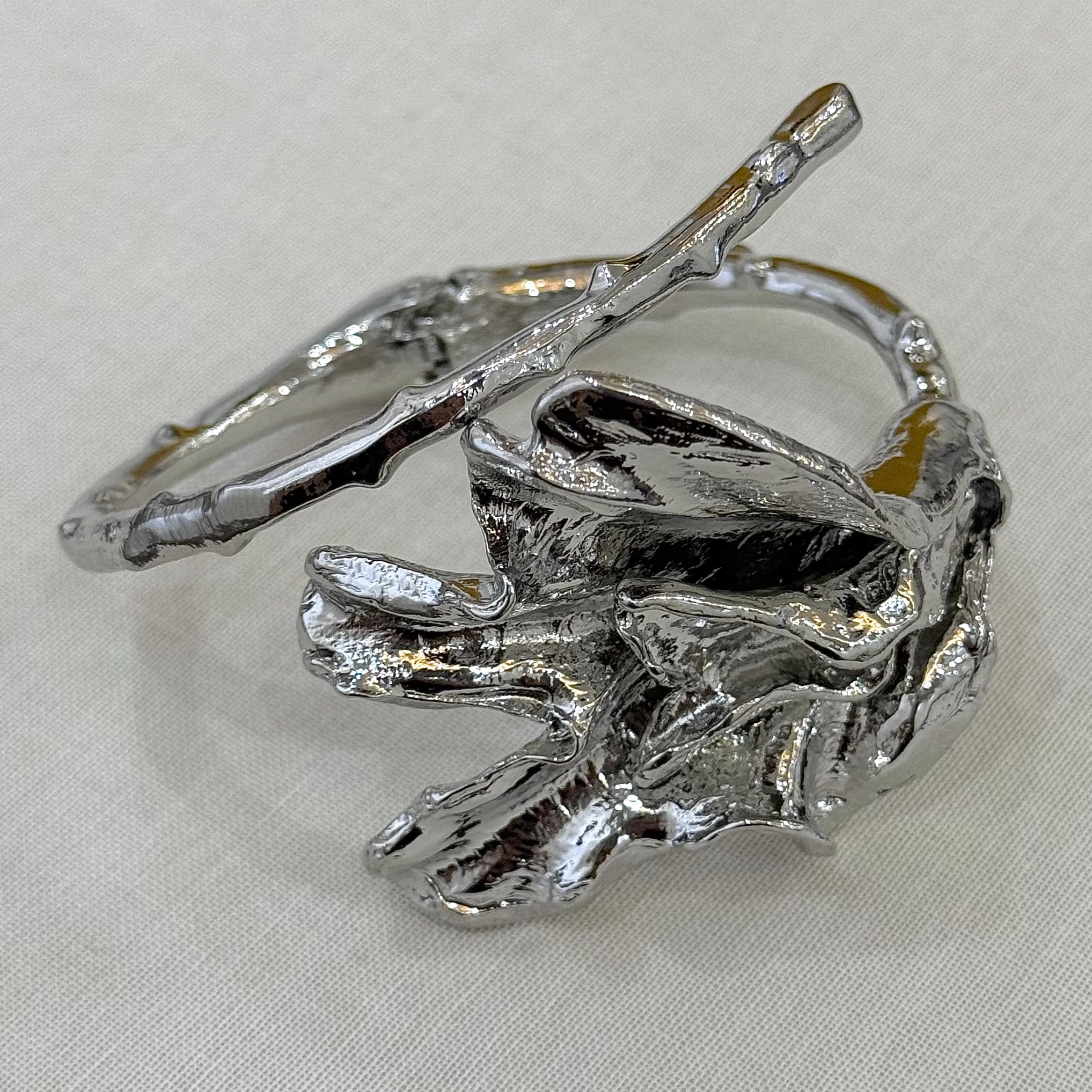Özel Tasarım Silver Flowers bileklik 