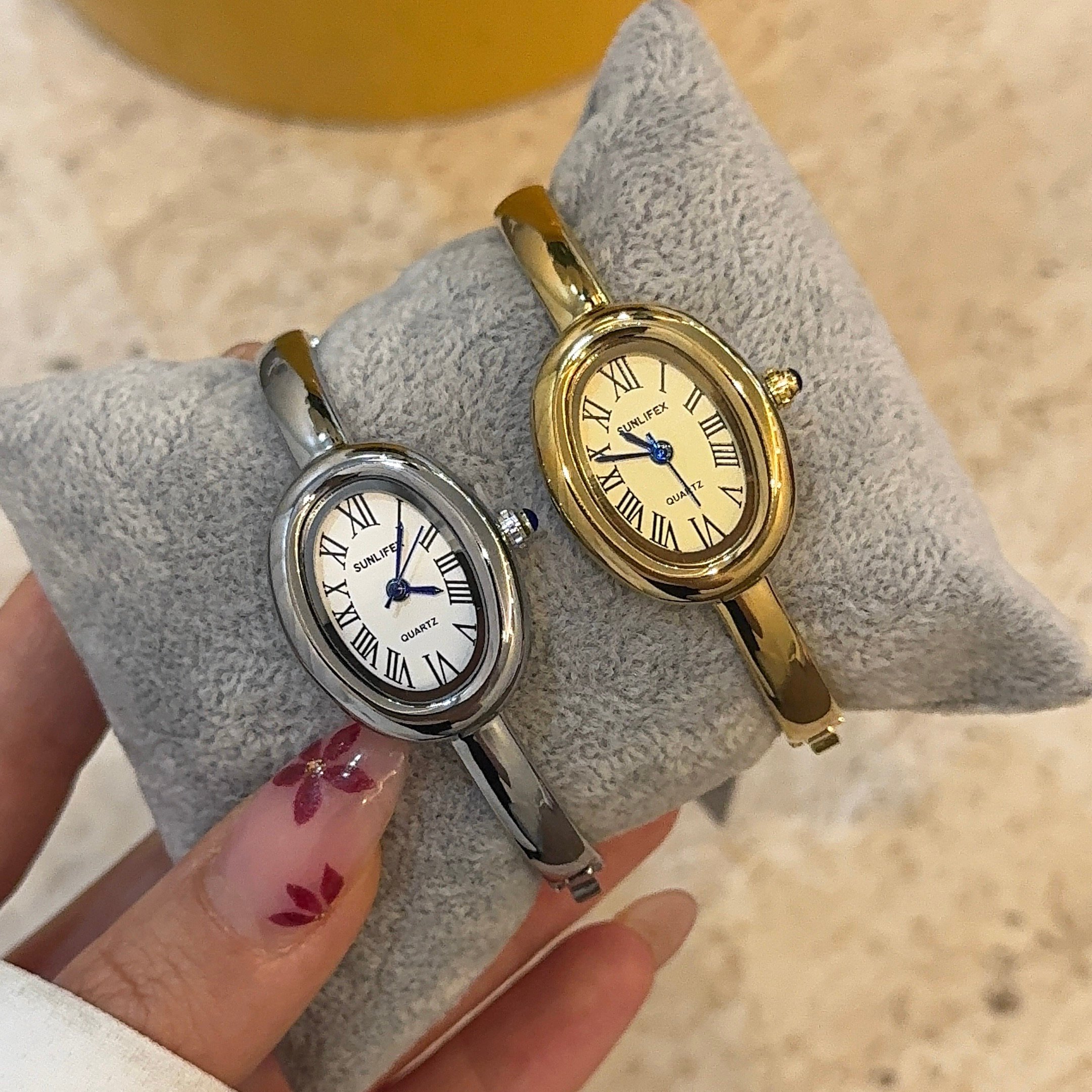 Sunlıfex vintage kelepçeli çelik saat | garantili 