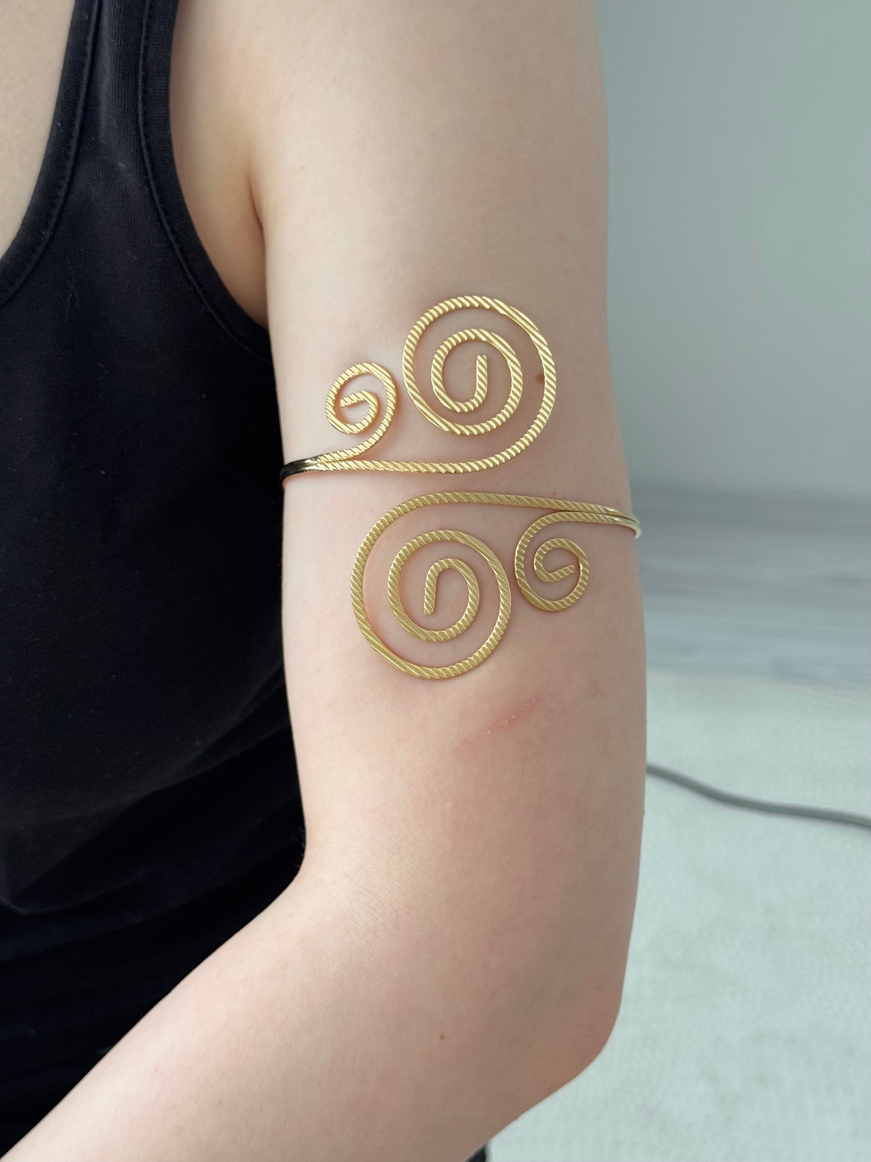 Çelik spiral üst kol | pazu bilekliği 