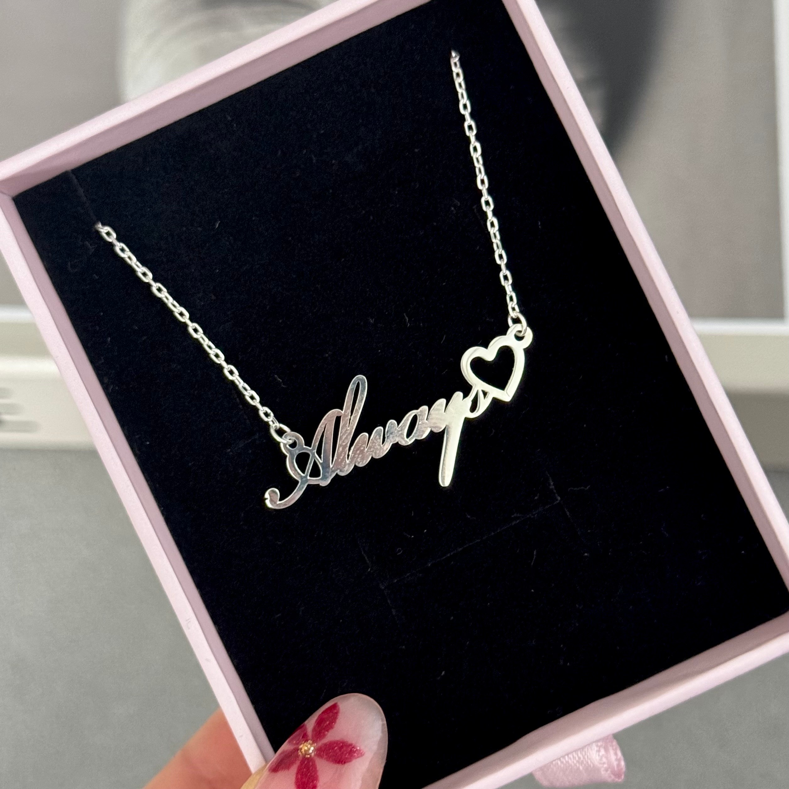 925 ayar gümüş silver ‘’Always’’ kolye 