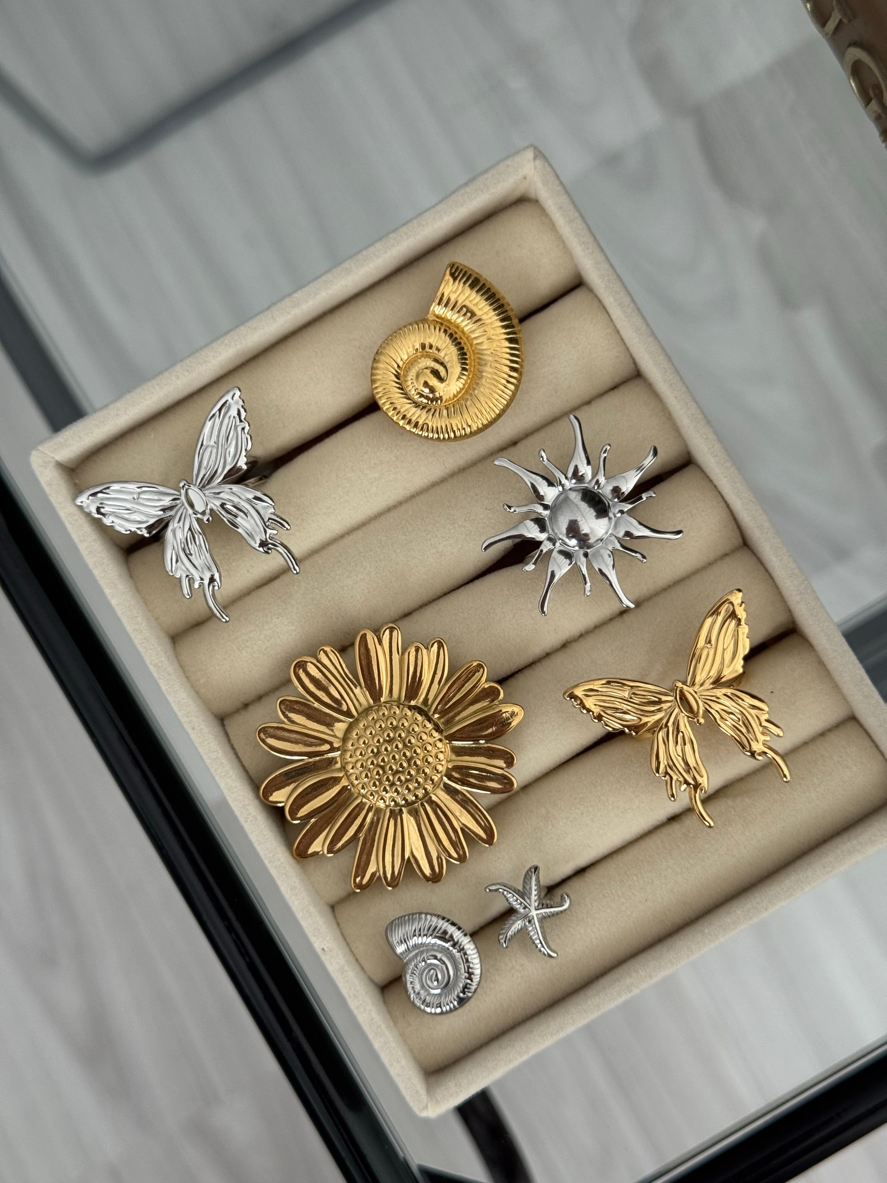 Çelik | silver summer yüzük