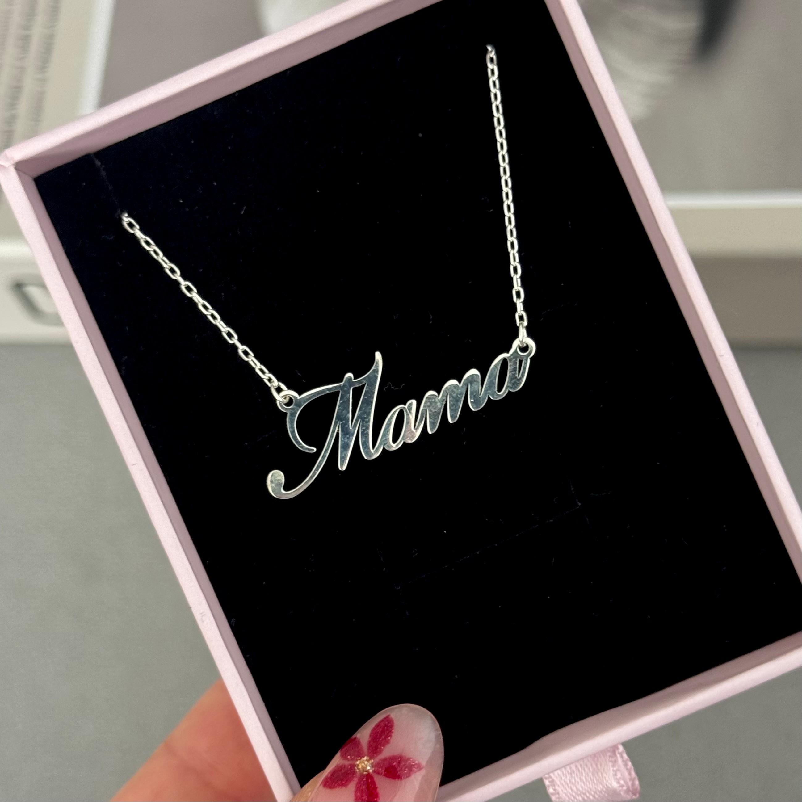925 ayar gümüş silver ‘’Mama’’ kolye 