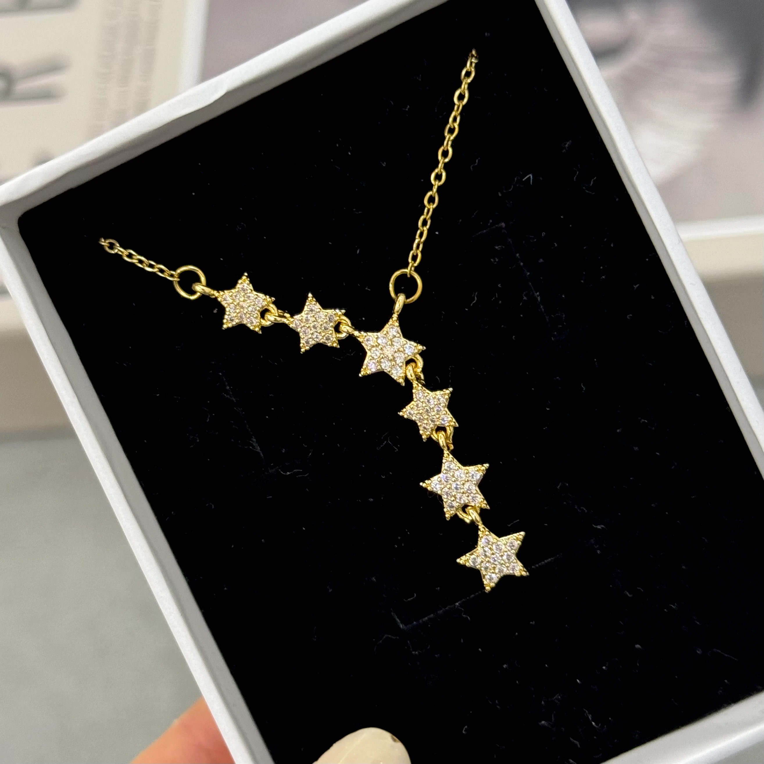 Yıldızlar Çelik kolye 