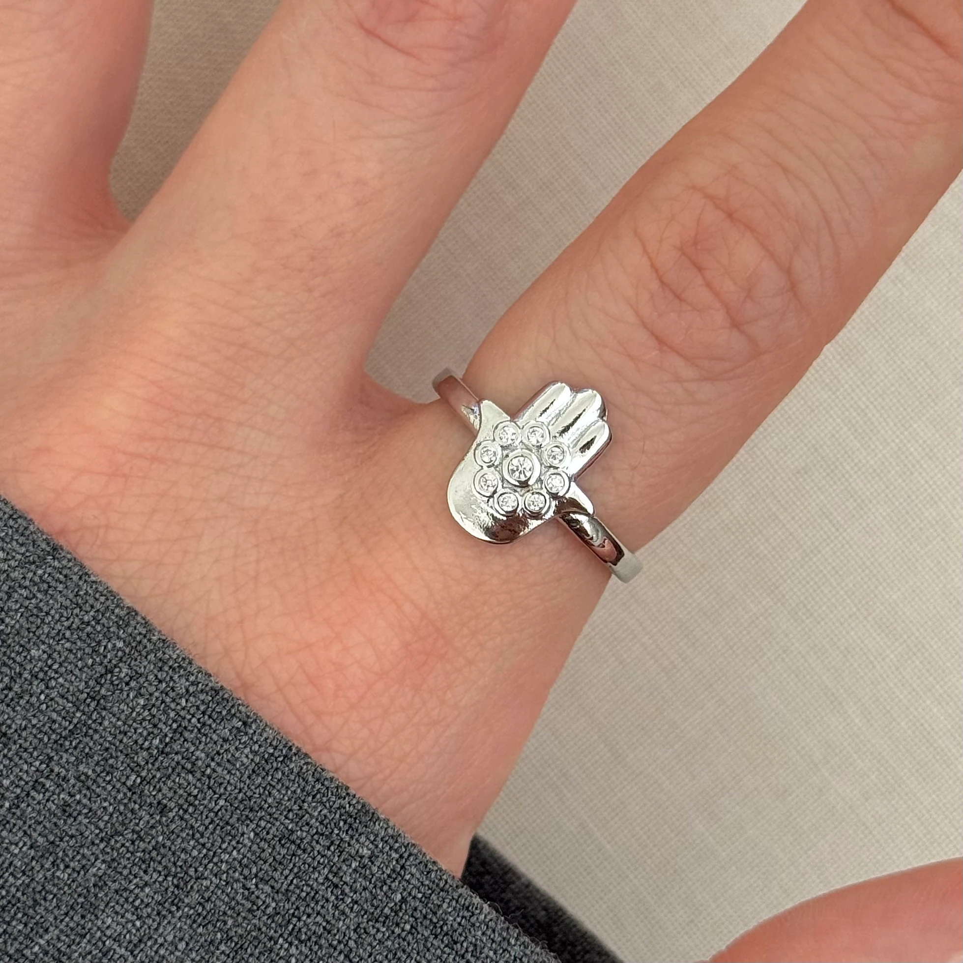 Silver | Hamsa yüzük 