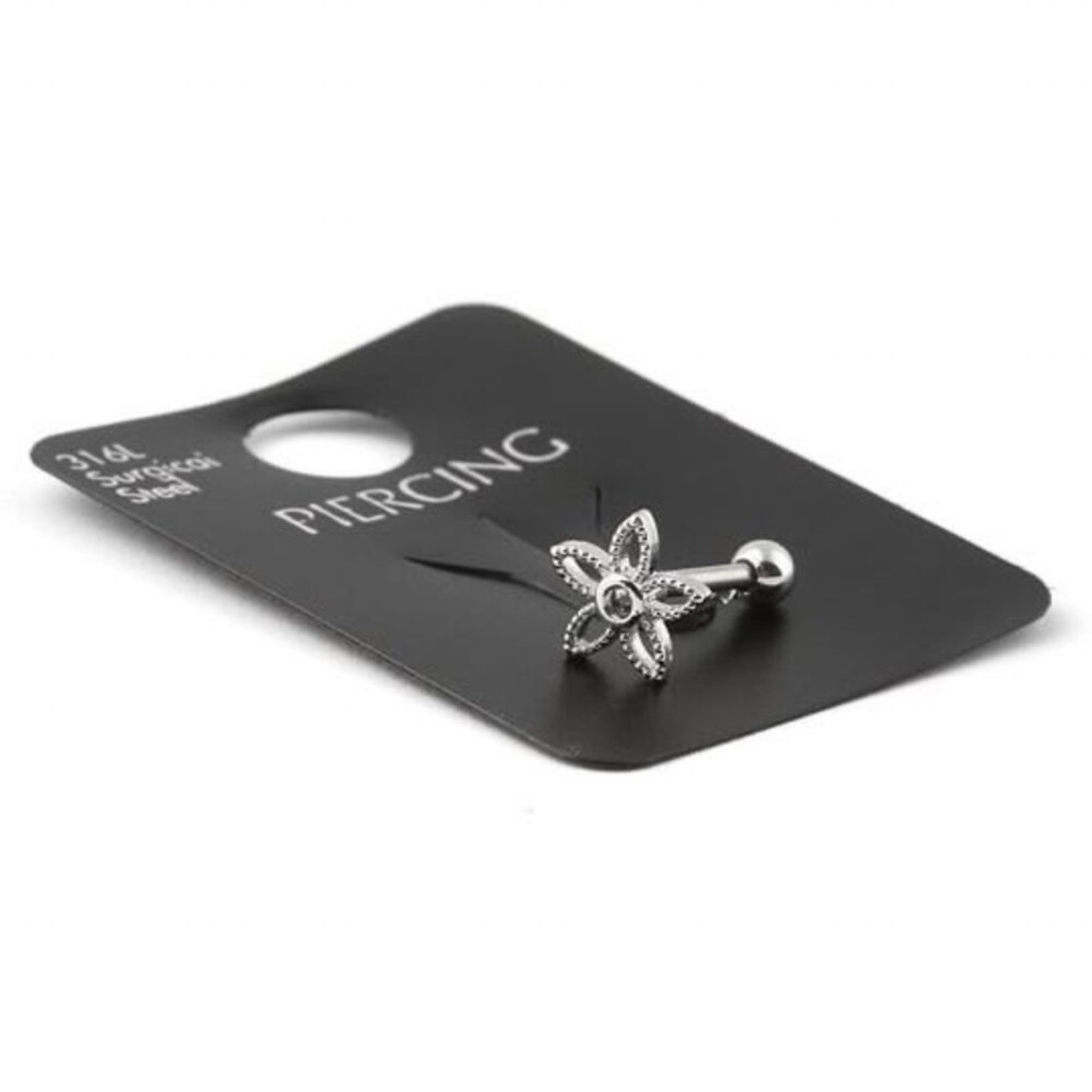 Lotus çelik piercing 