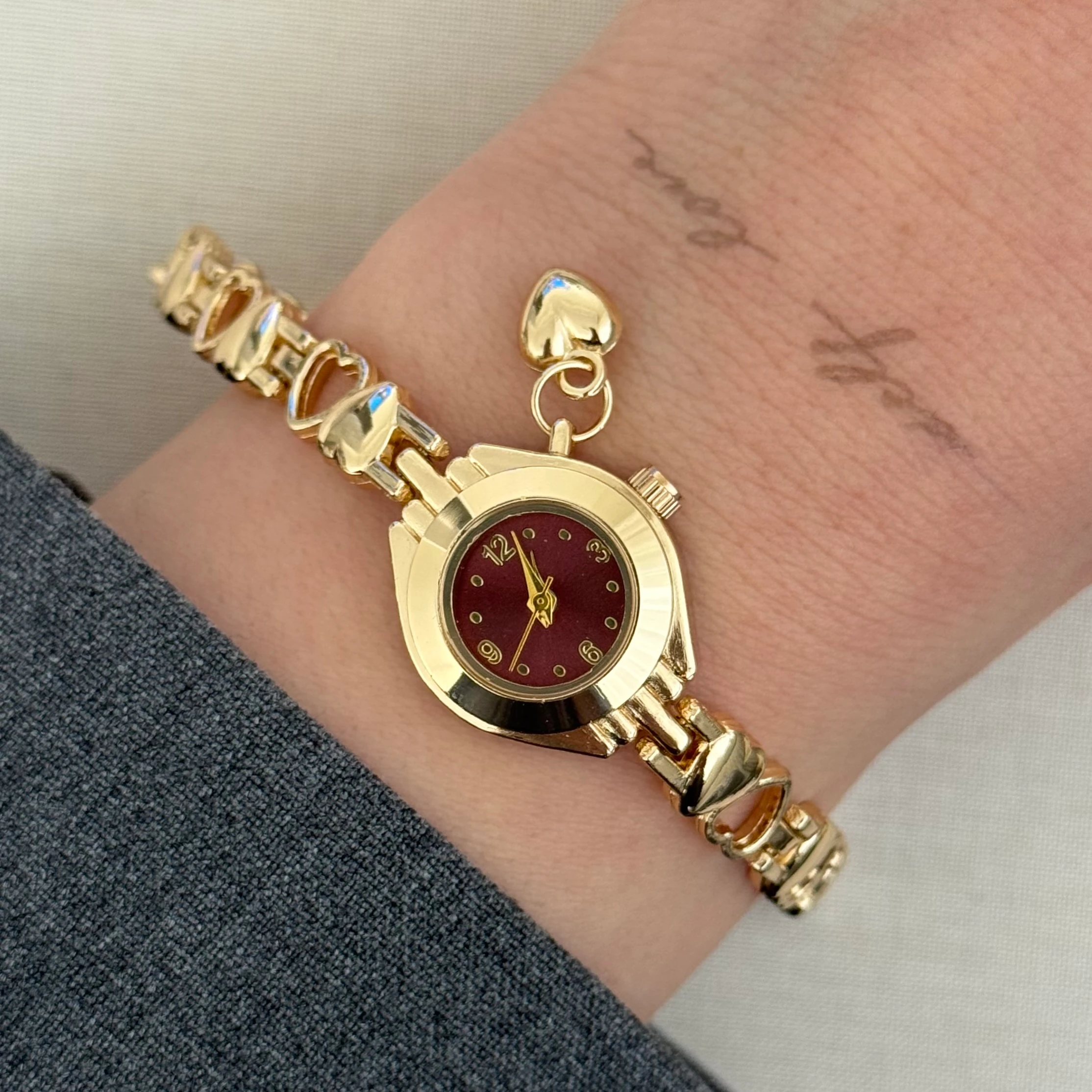 Kalpli kordon Gold - Bordo saat