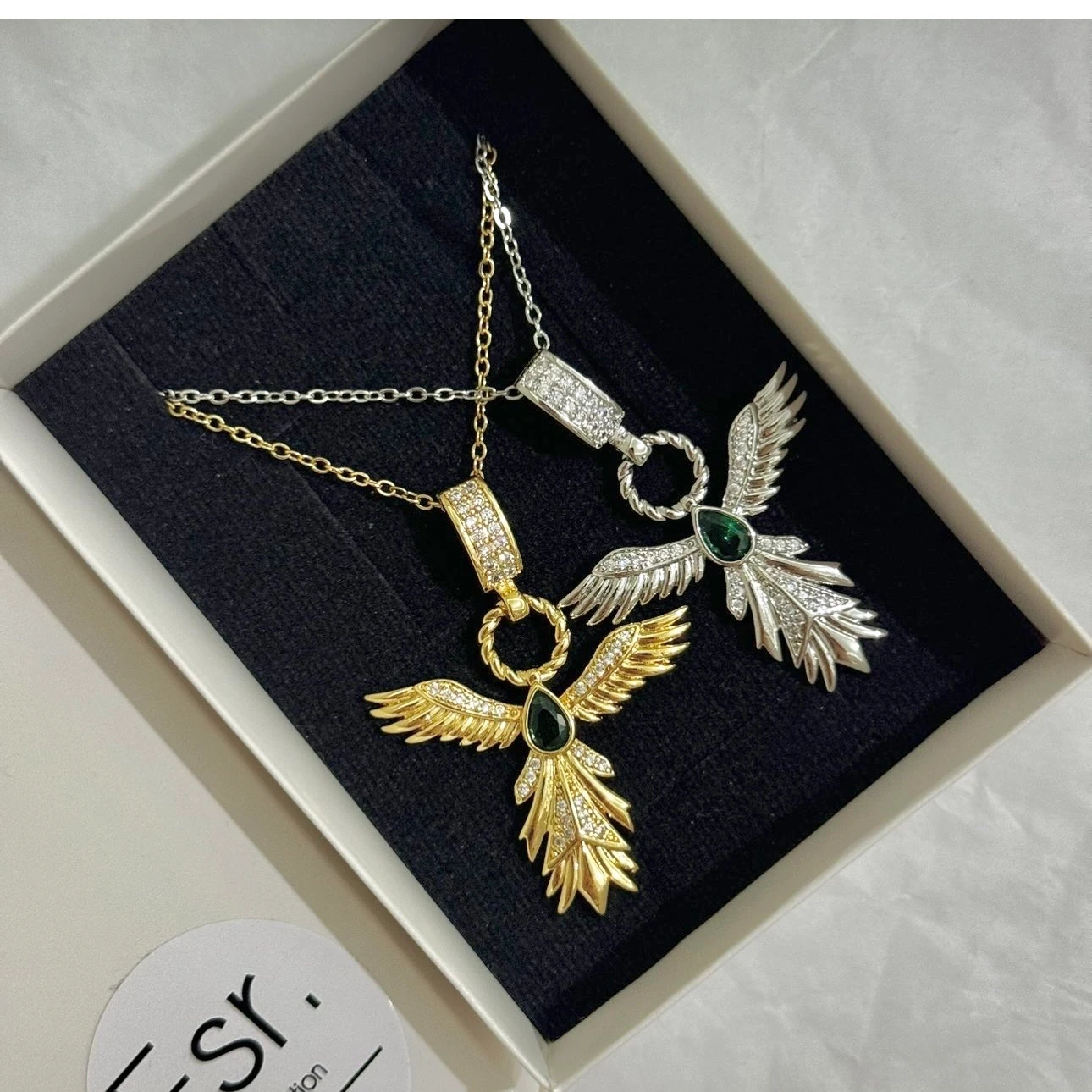 Çelik Anka kuşu kolye 