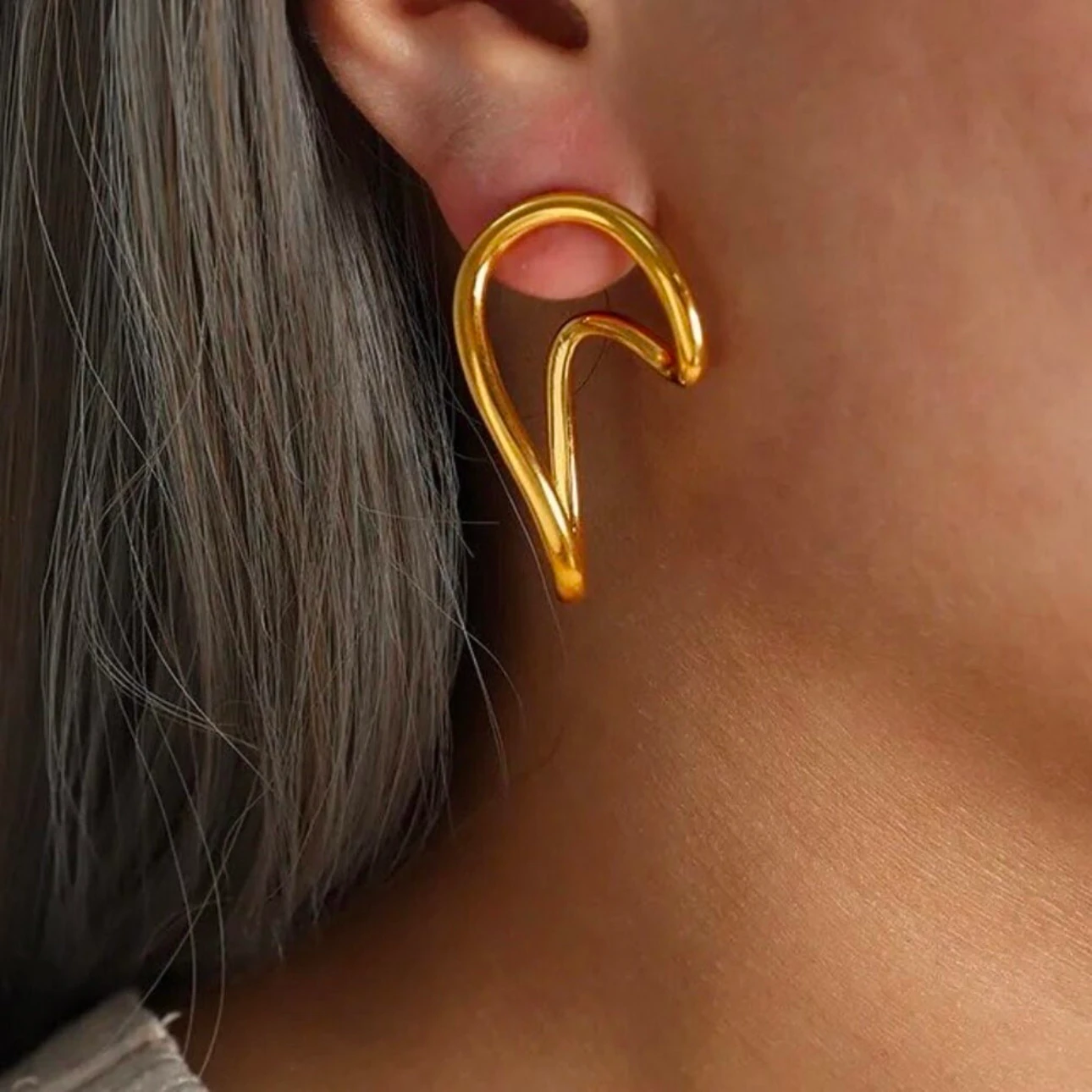 düzensiz Çelik küpe 