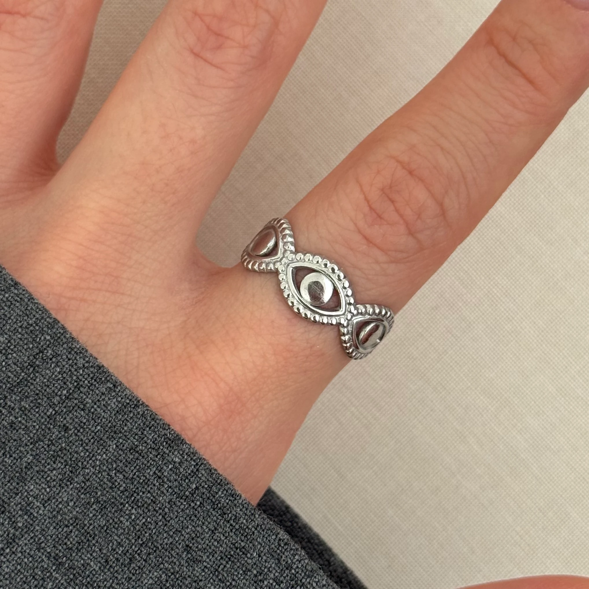 Çelik | silver vintage yüzük