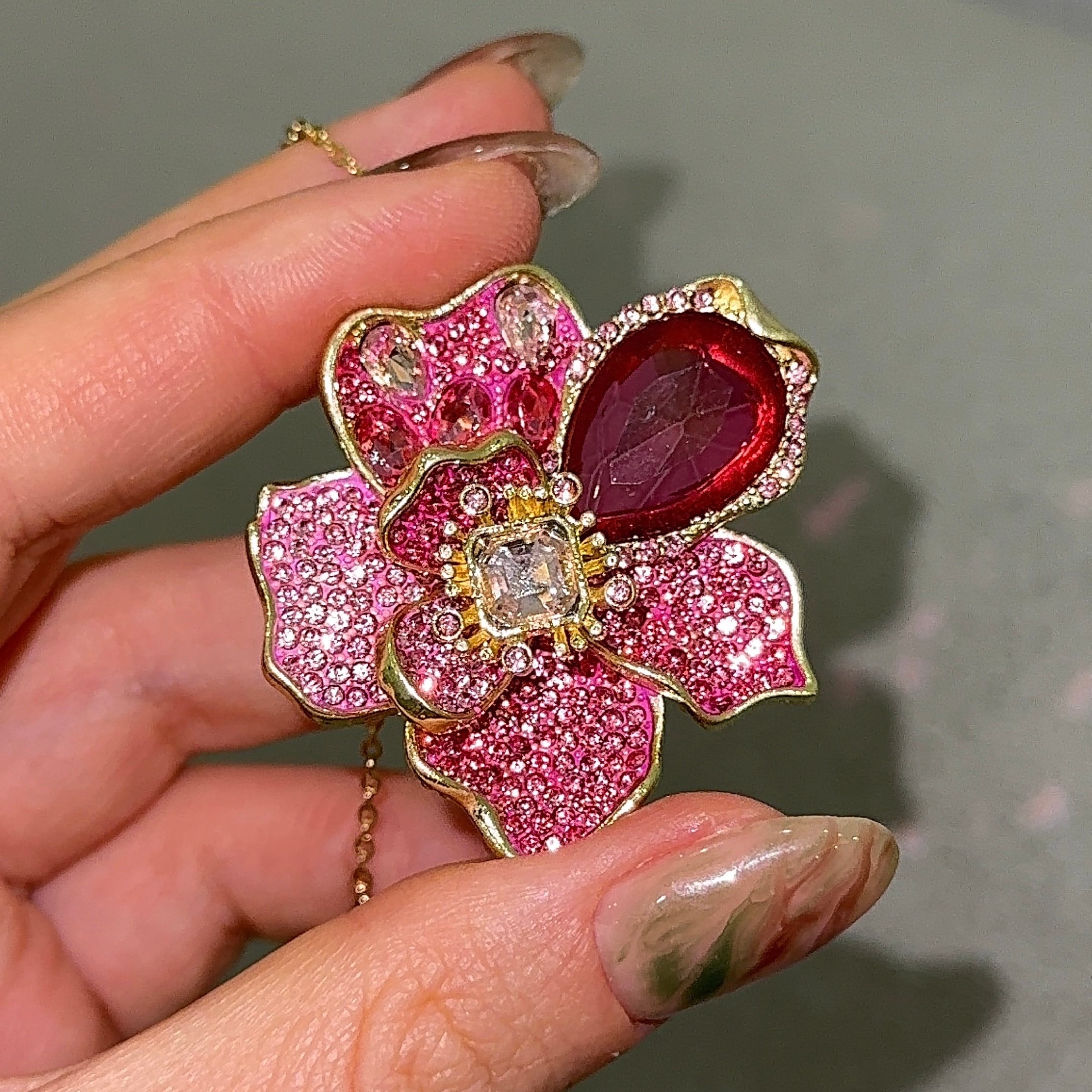Swarovski |  İdyllia Maxi Pembe Çiçek