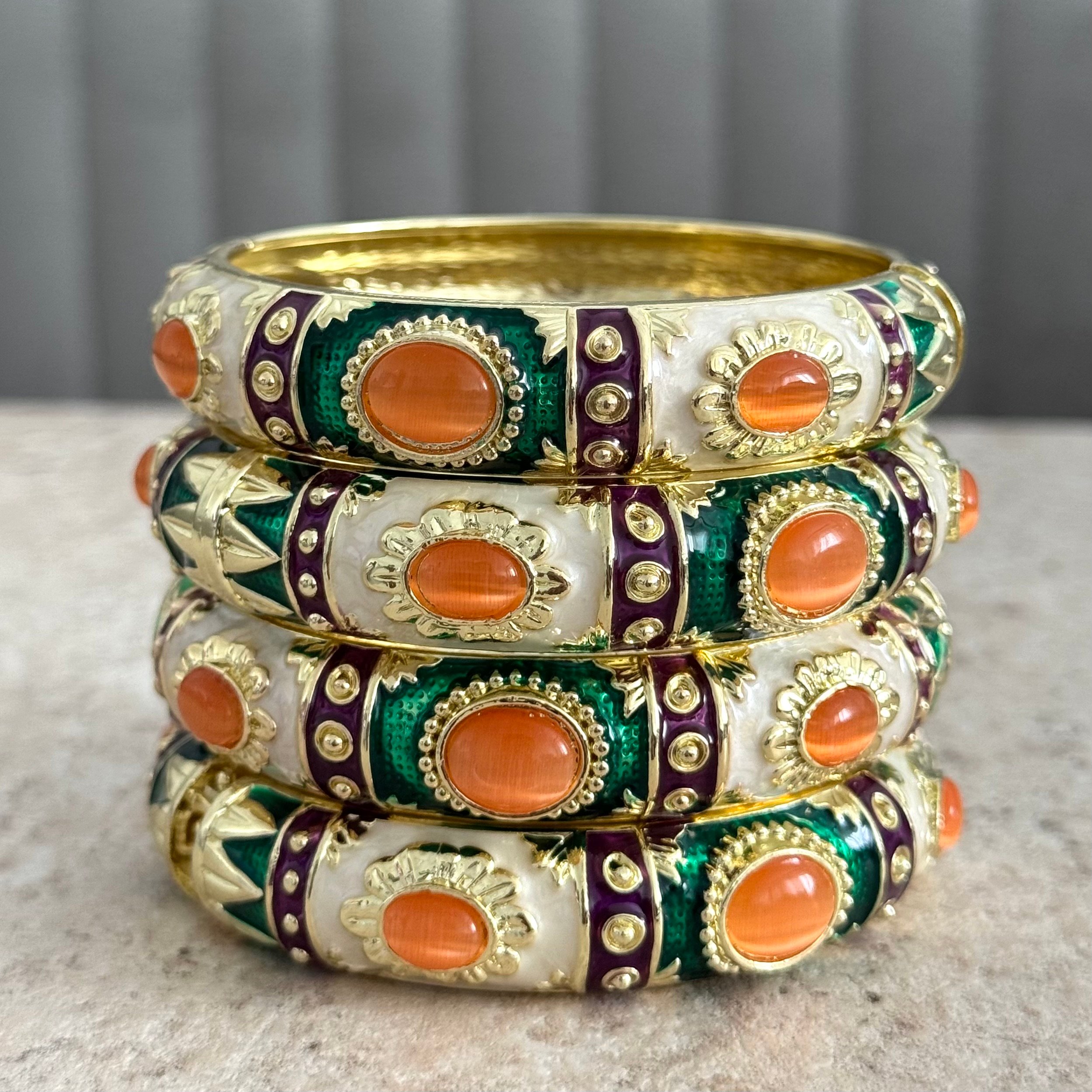 Orange - Brown vintage bilekik