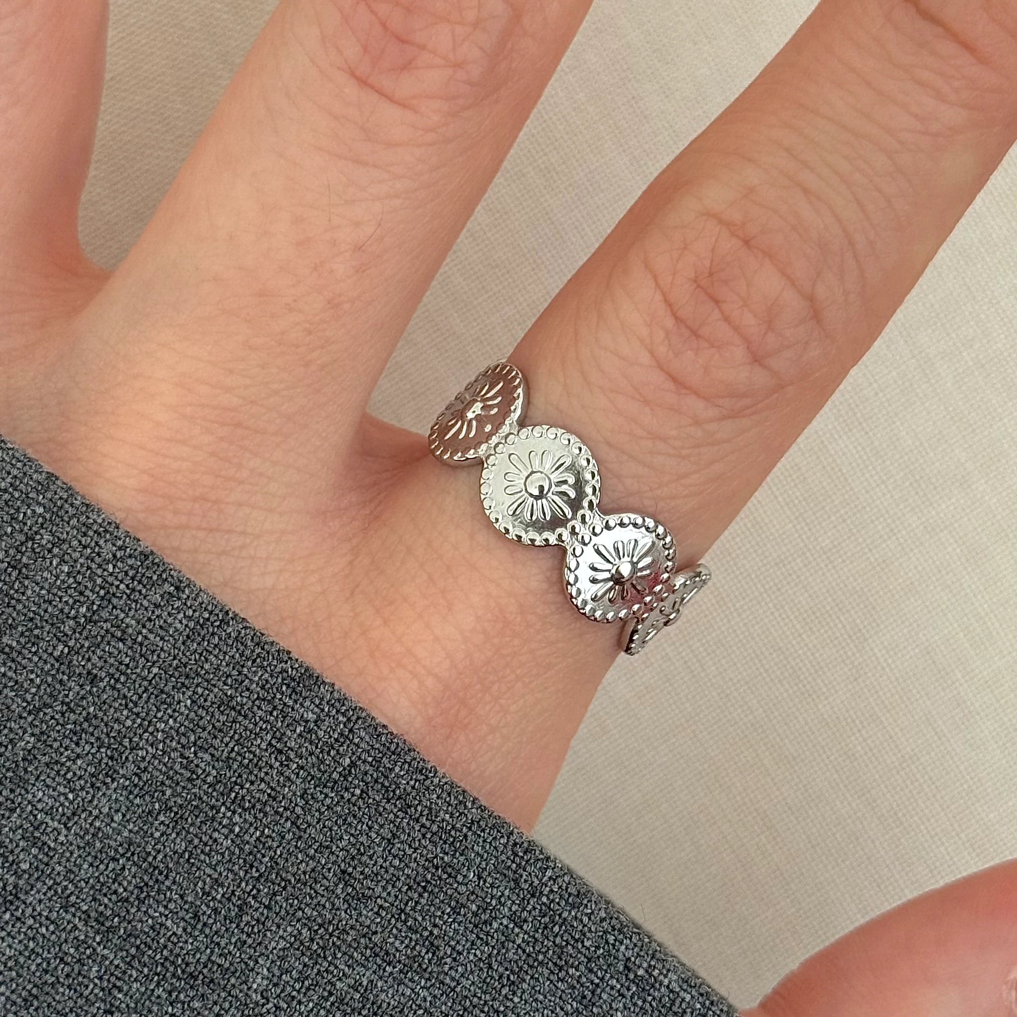 Çelik | silver vintage yüzük 