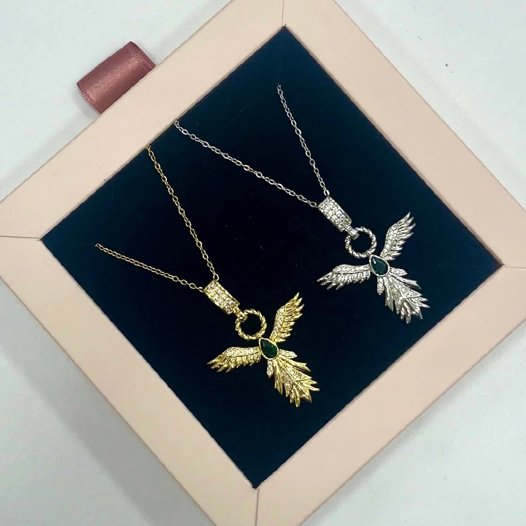 Çelik Anka kuşu kolye 