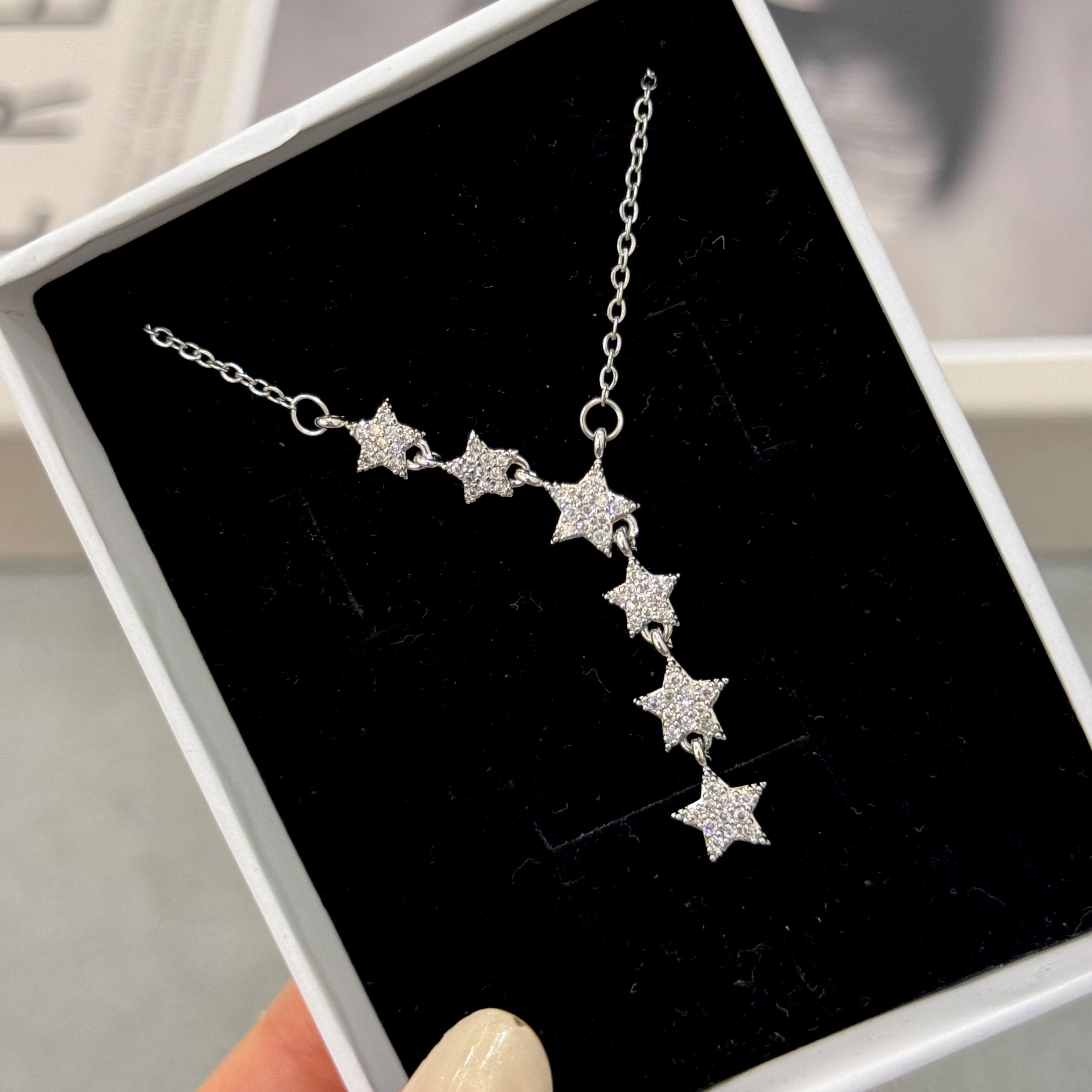 Yıldızlar Çelik kolye 