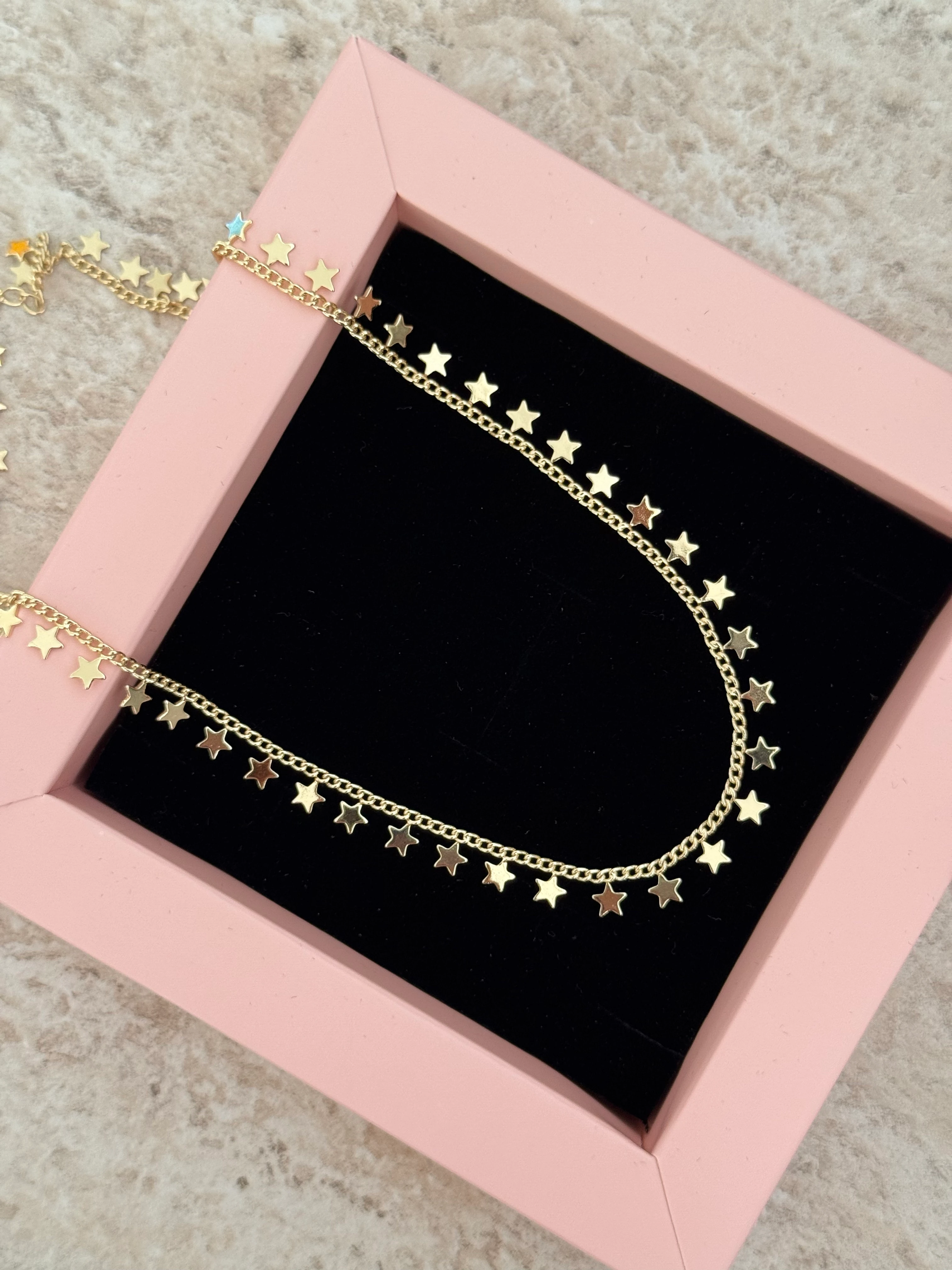 Tam tur yıldız kolye 